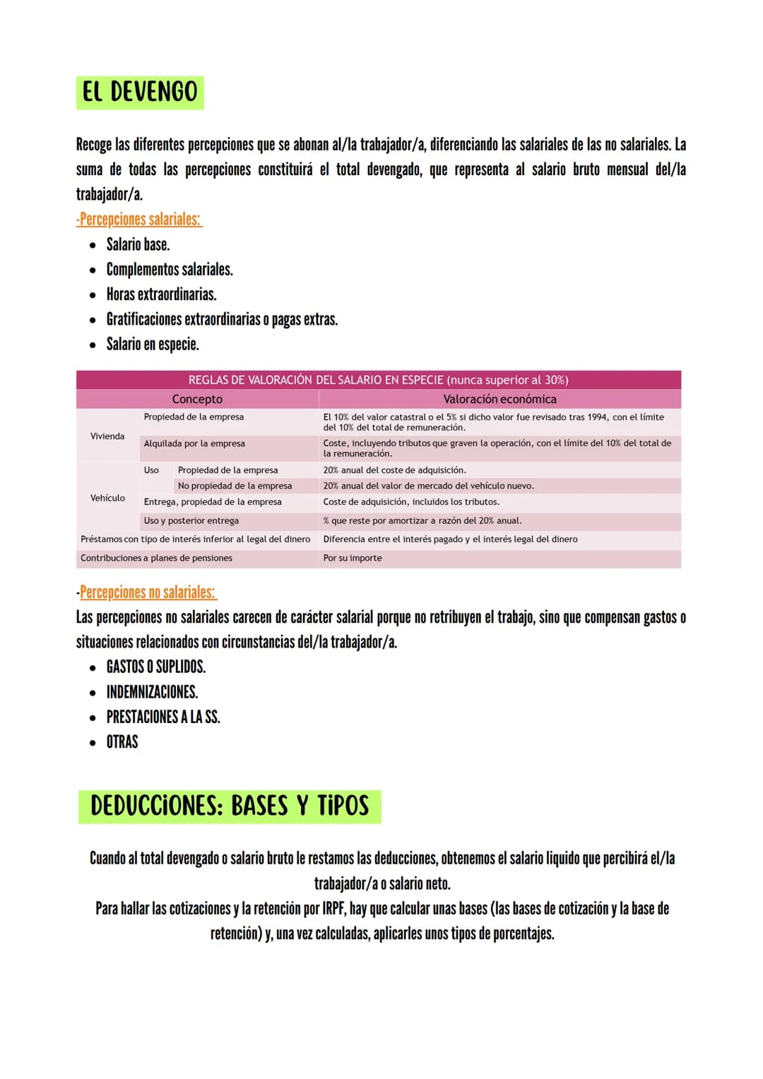# LA NÓMINA
LA NÓMINA
Documento en el que se recoge la remuneración del/la trabajador/a, especificando loa diferentes conceptos abonados y