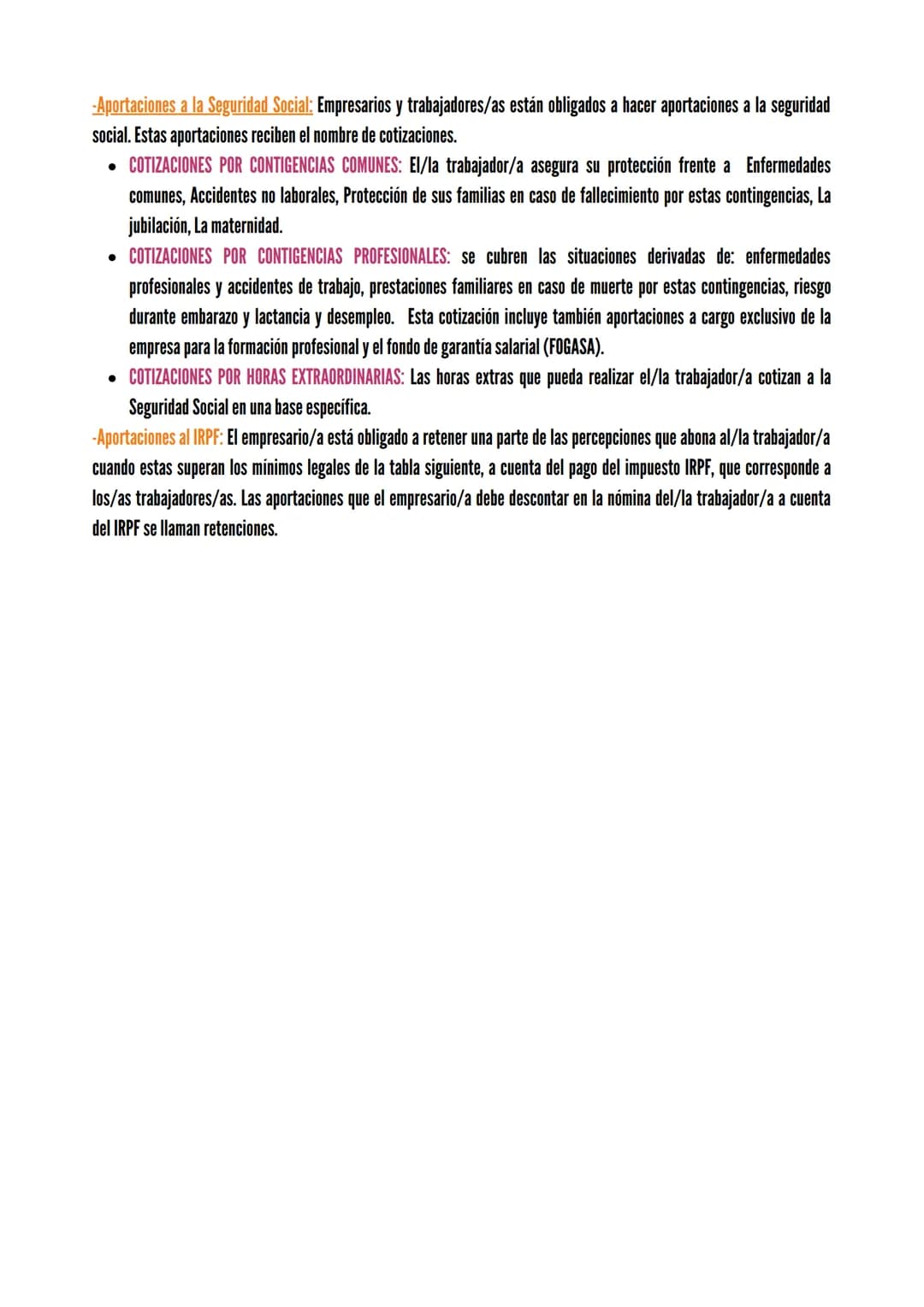 # LA NÓMINA
LA NÓMINA
Documento en el que se recoge la remuneración del/la trabajador/a, especificando loa diferentes conceptos abonados y
