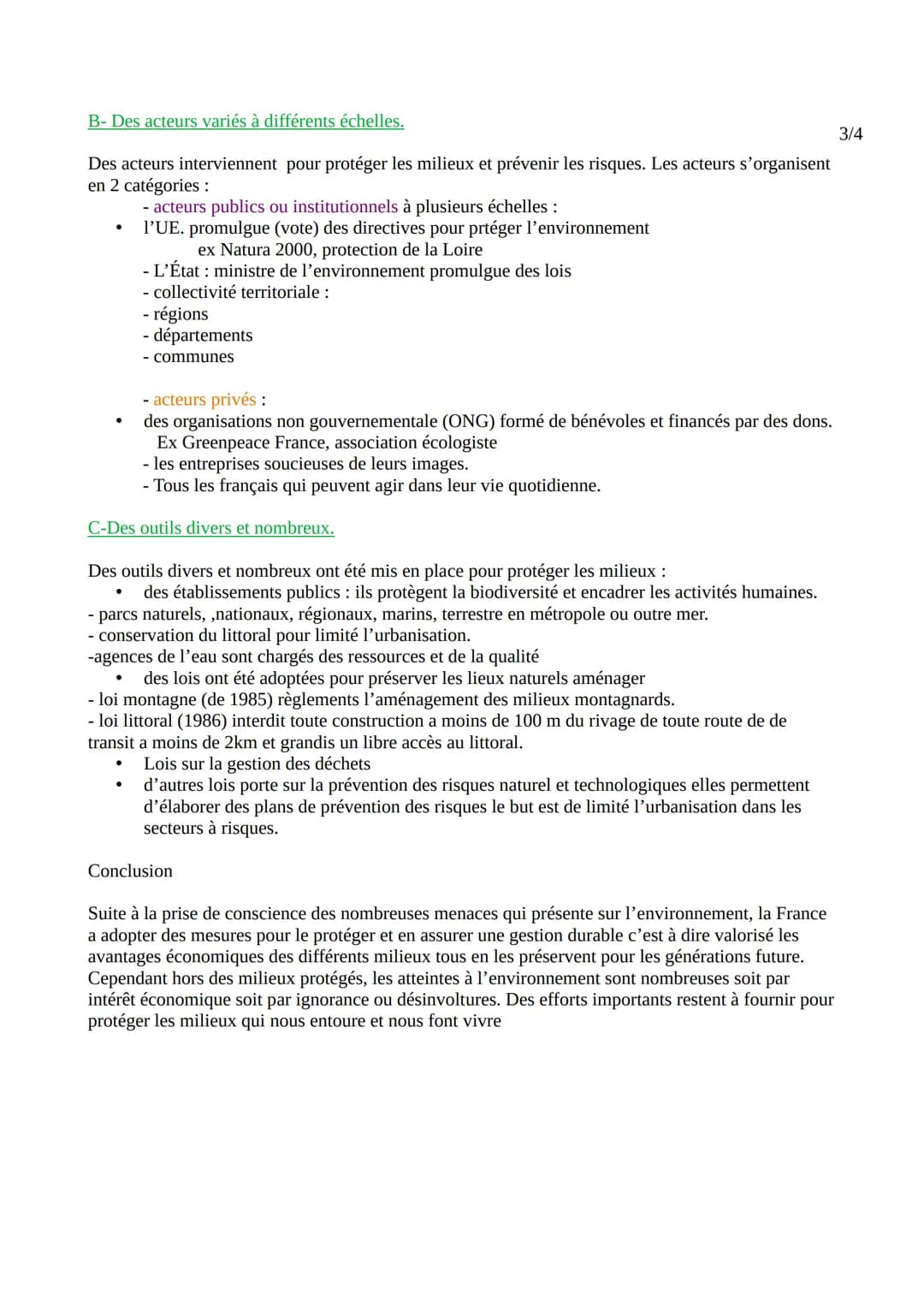 # La France des milieux métropolitains et ultramarins entre valorisation et protection
INTRO; Par sa superficie et sa situation géographiqu