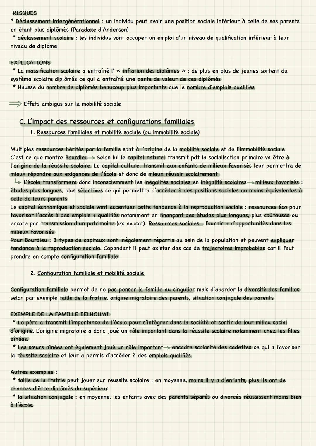 # Chapitre 5
Quels sont les caractéristiques contemporaines et les facteurs de la mobilité sociale?
I. Caracteristiques de la mobilité soc