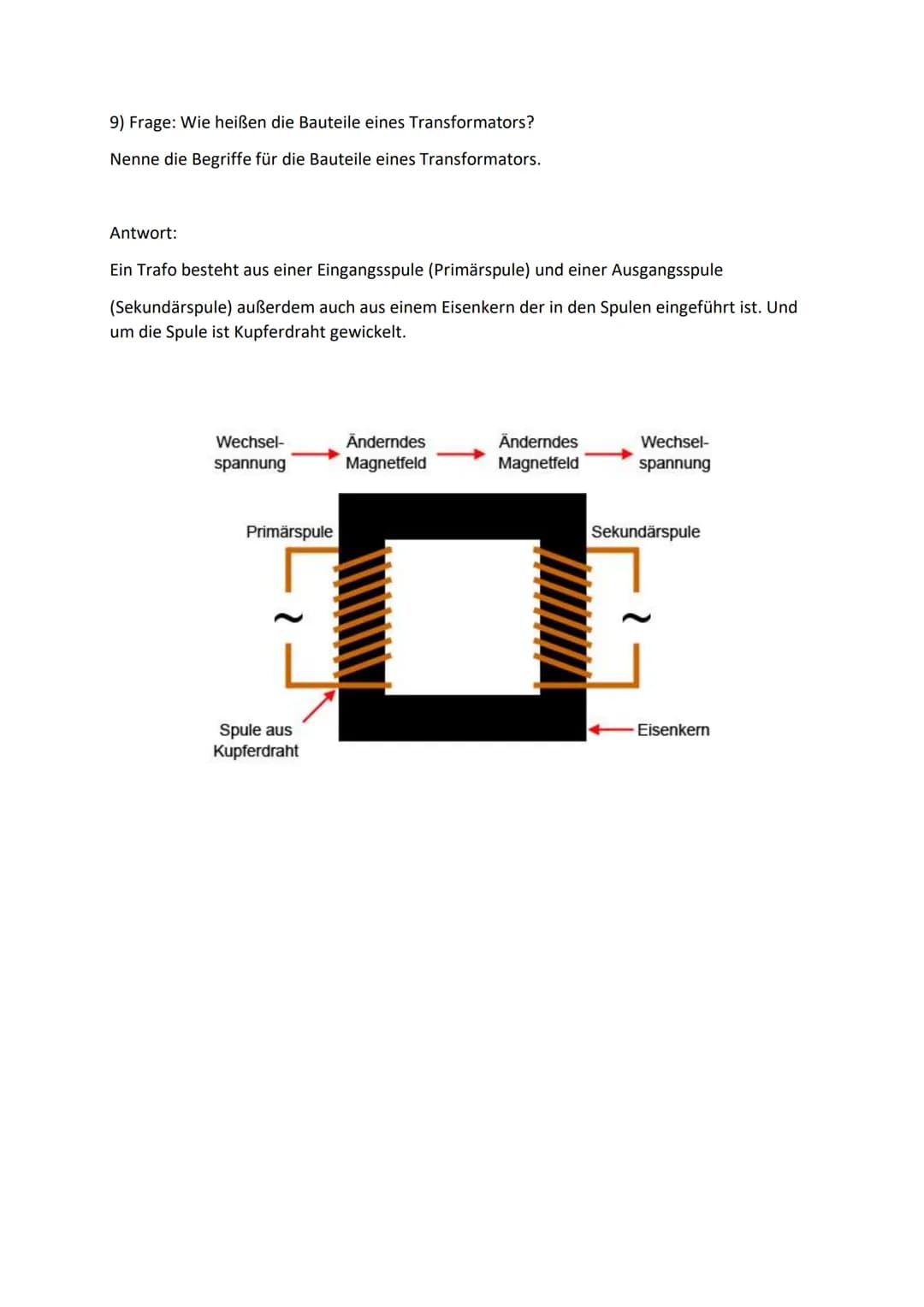 1 Frage: Wie kann man die Stromstärke einer Stromquelle mit Hilfe von Spulen und
Eisenkern (Transformatoren) vergrößern und verkleinern?
Di