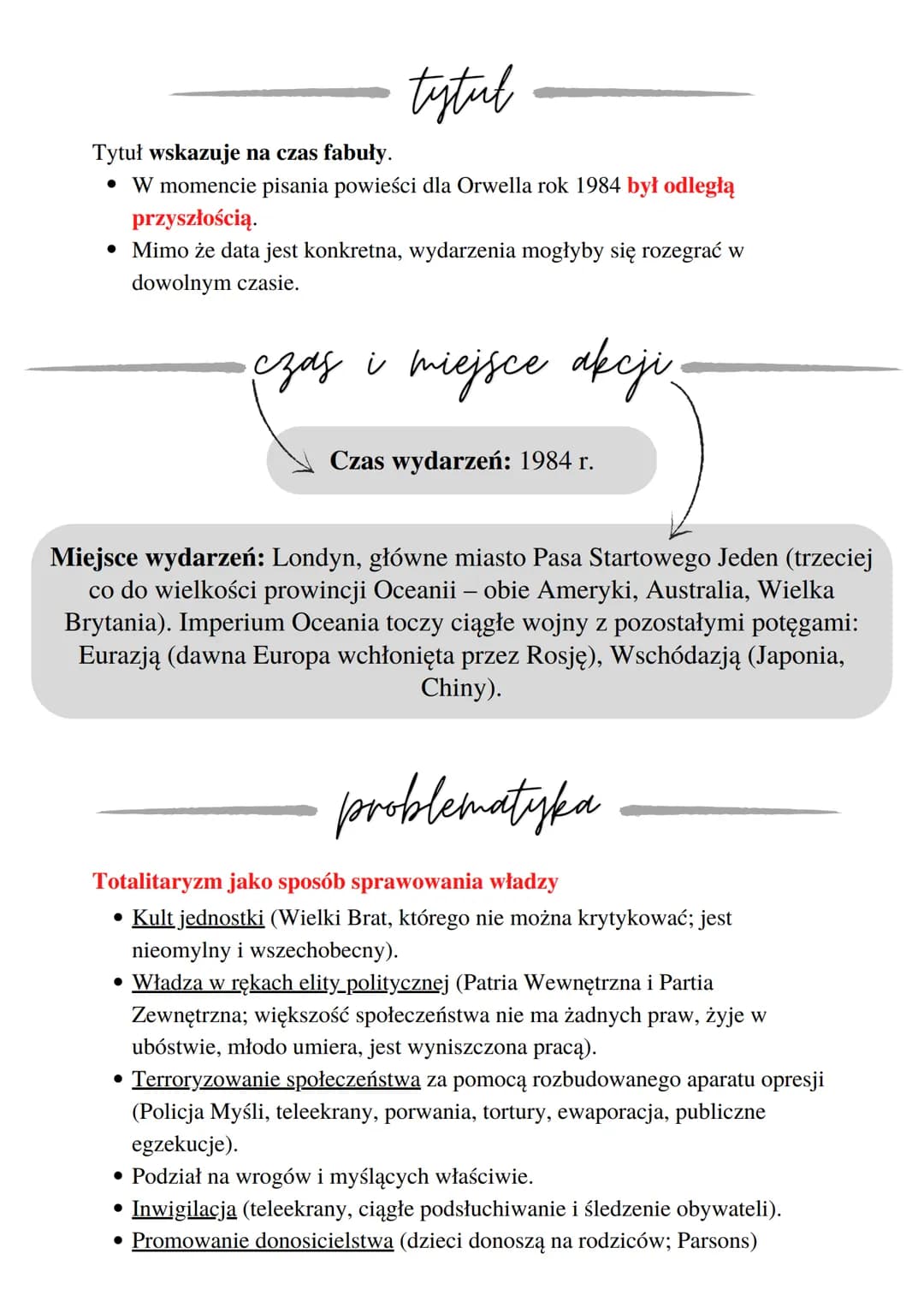 # Rok 1984
o utworze
autor: George Orwell
wydana w 1949 r.
literatura powojenna
antyutopia
депеза
Orwell napisał swoją powieść na pod