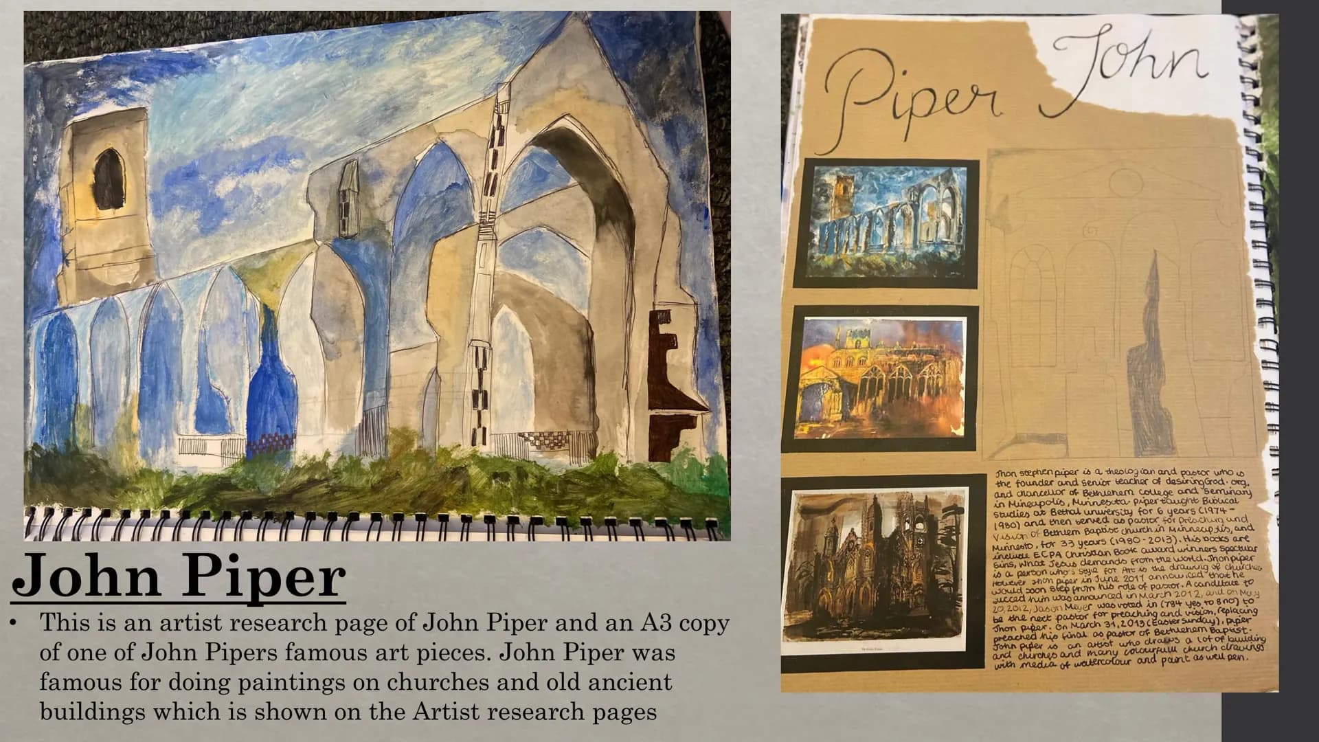 # ART COURSEWORK
# PRESENTATION
By Samira Choudhury # Henry Moore:
Artist
research
This is a
Henry Moore
Artist
research page
and an A3
a