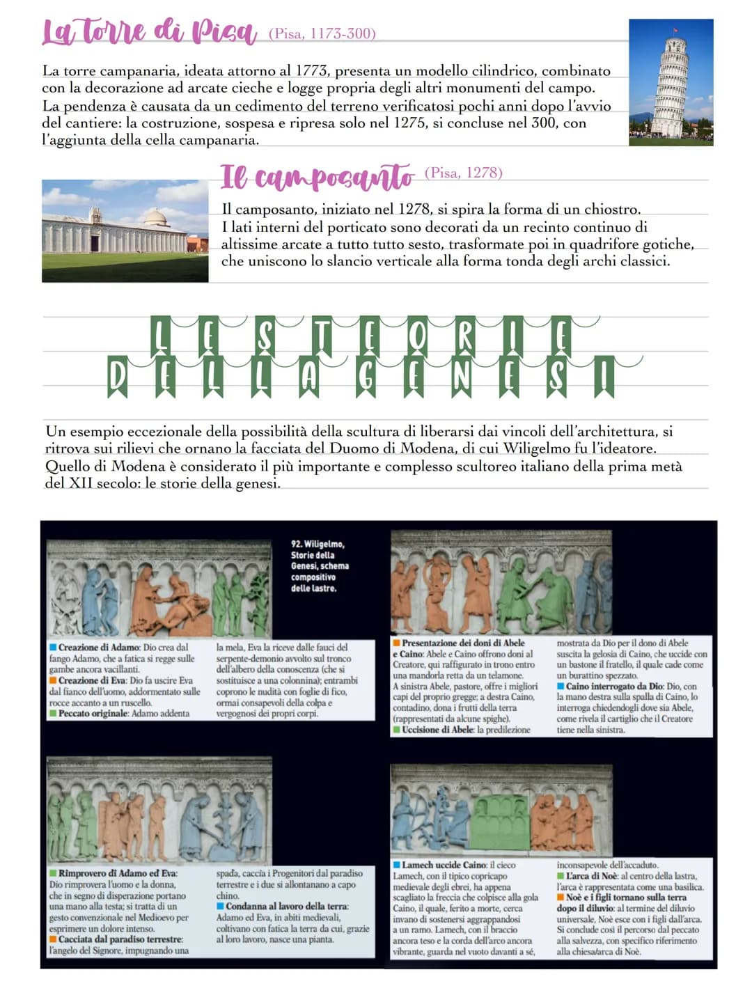 # ARCHITETTURA
L'arte romanica è la fase dell'arte medievale europea prevalentemente religiosa ispirata anche a scene
di vita quotidiana, c