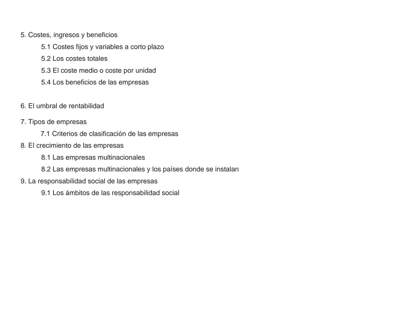 # TEMA 4. LA EMPRESA Y SUS FUNCIONES
Tema 4 - Producción y Empresa
1. La especialización y necesidad de coordinación
1.1. Consecuencias d