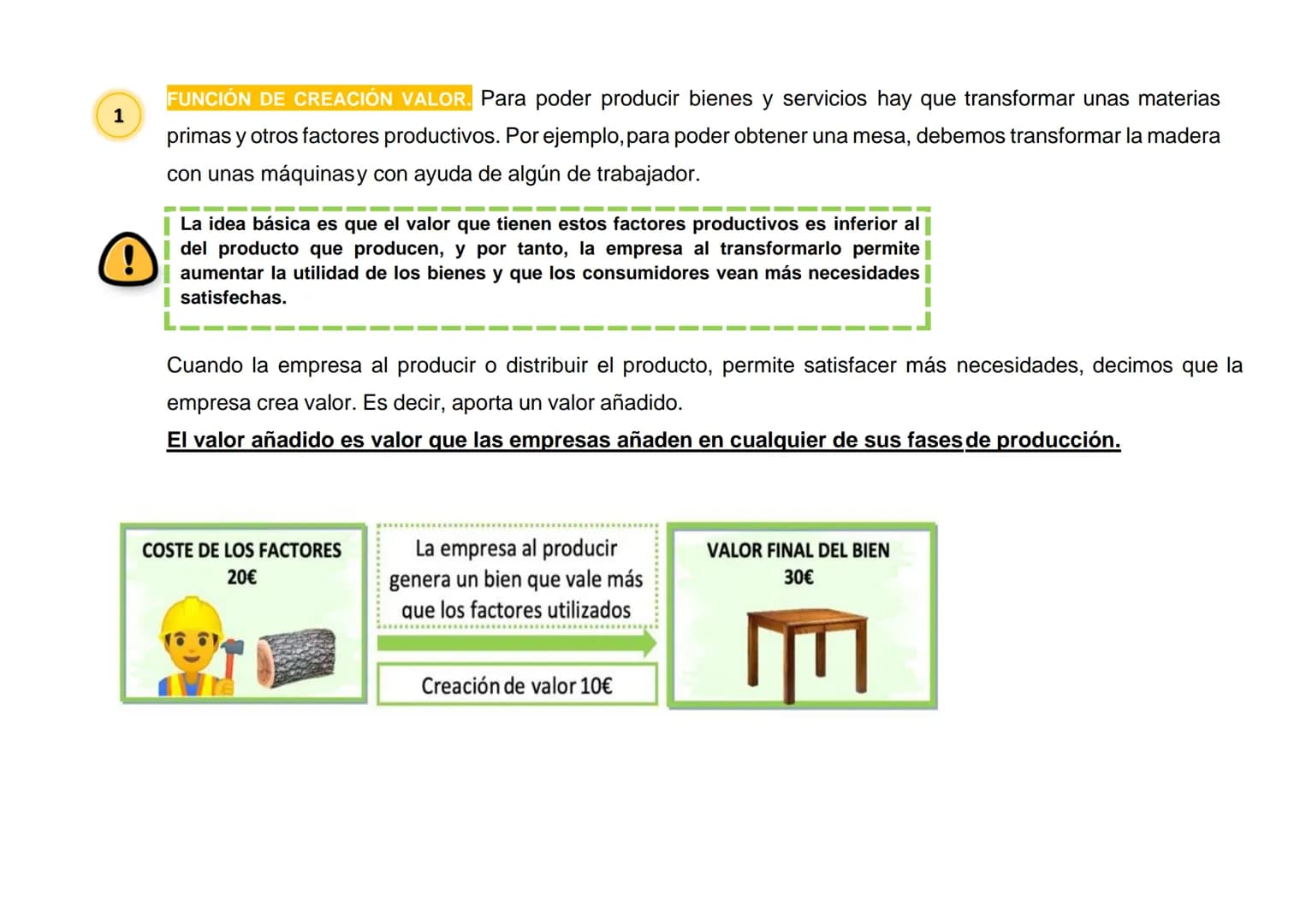 # TEMA 4. LA EMPRESA Y SUS FUNCIONES
Tema 4 - Producción y Empresa
1. La especialización y necesidad de coordinación
1.1. Consecuencias d