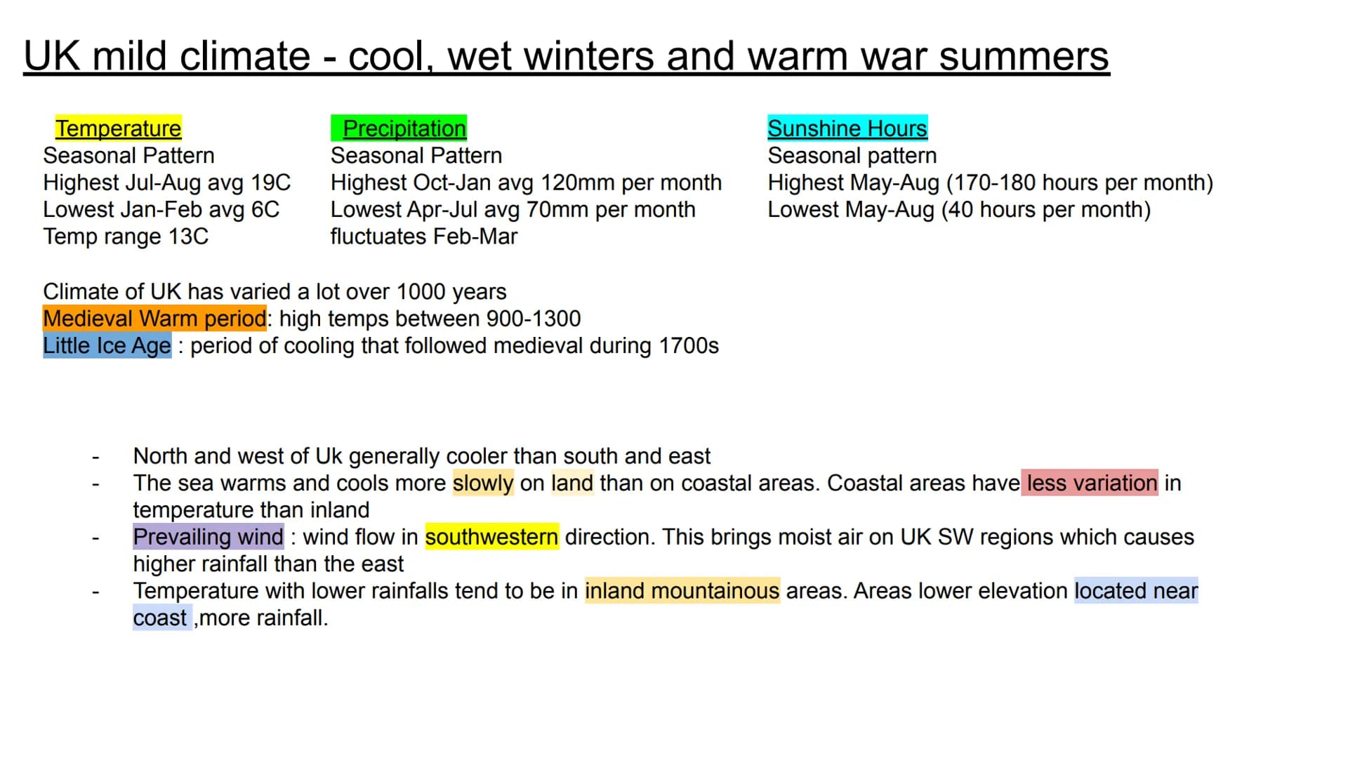 # Weather and climate notes Sun heats earth unevenly. Difference in temp causes difference in pressure
Wind blows area of High pressure to A