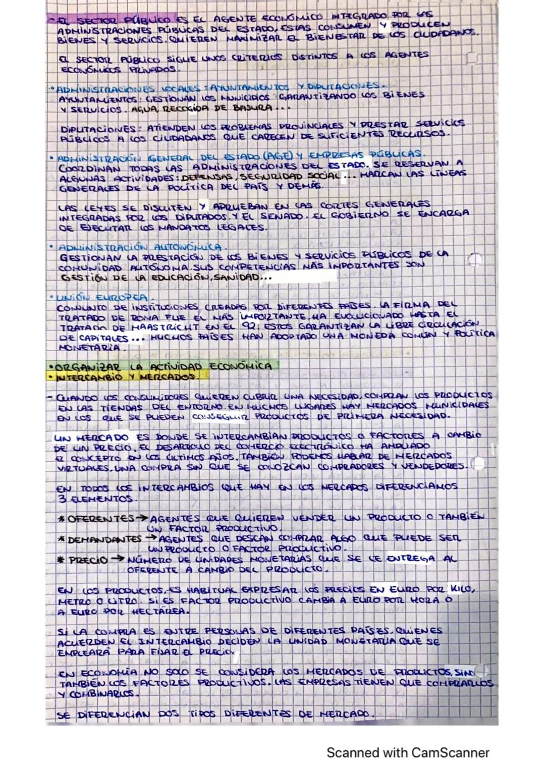 # EXAMEN ECOΝΟΜΙΑ:
* AGENTES ECONÓMICOS
* UNA VISIÓN DE CONJUNTO
- CUANDO UN GRUPO DE PERSONAS SE ORGANIZA PARA LOGRAR ALGO
CONP