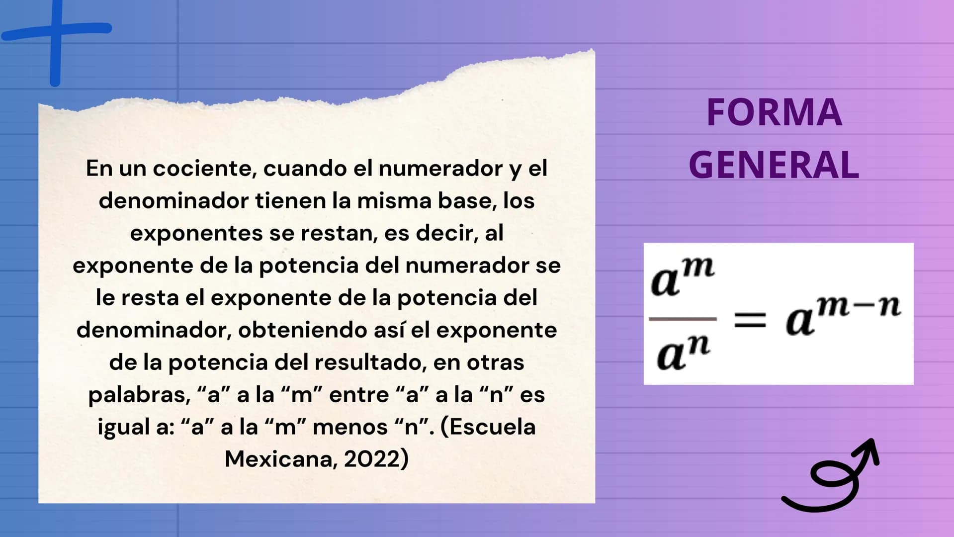 # PROPIEDADES
de los
EXPONENTES ÍNDICE >>
1 Producto de potencias
4 Potencia de un producto
2 Cociente de potencias
5 Potencia de un c