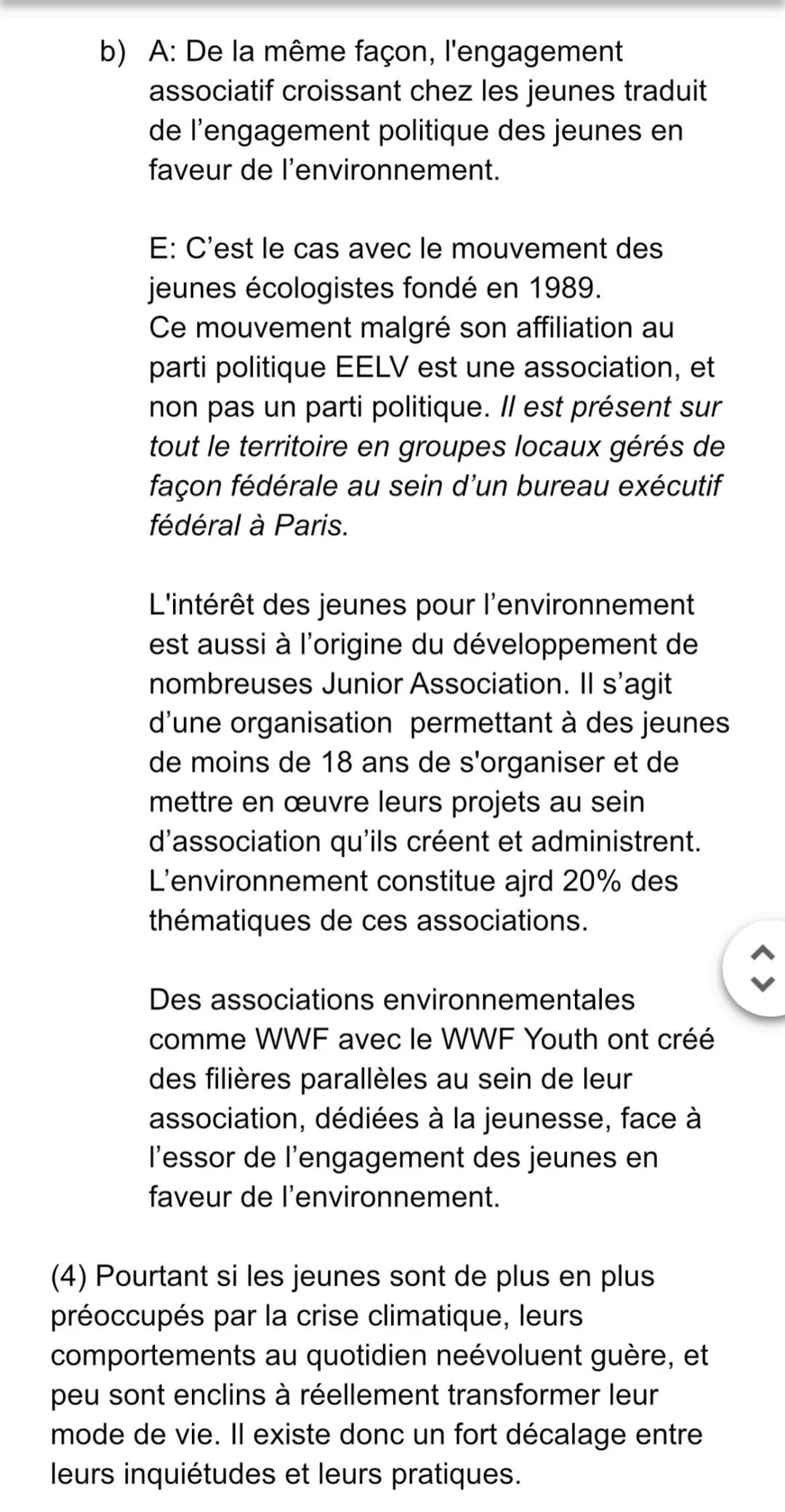 Grand oral
SES et Géopo
Comment la question de l'environnement a
poussé les jeunes à s'engager
politiquement ?
Dans quelle mesure la quest
