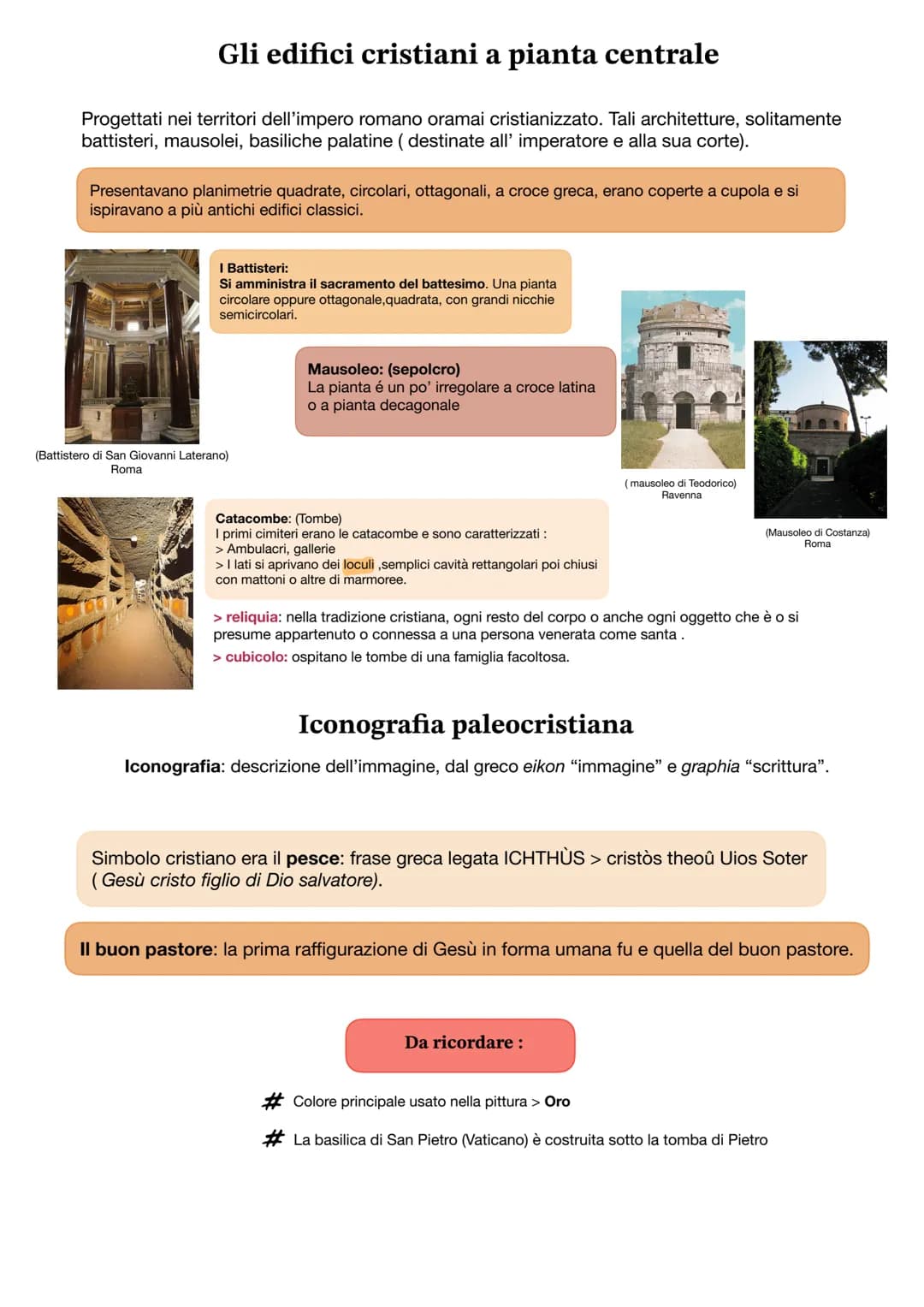 # L'arte paleocristiana
L'arte che si è sviluppata nei primi secoli del cristianesimo (tra il Il e il VI secolo d.C.),
sul territorio dell'