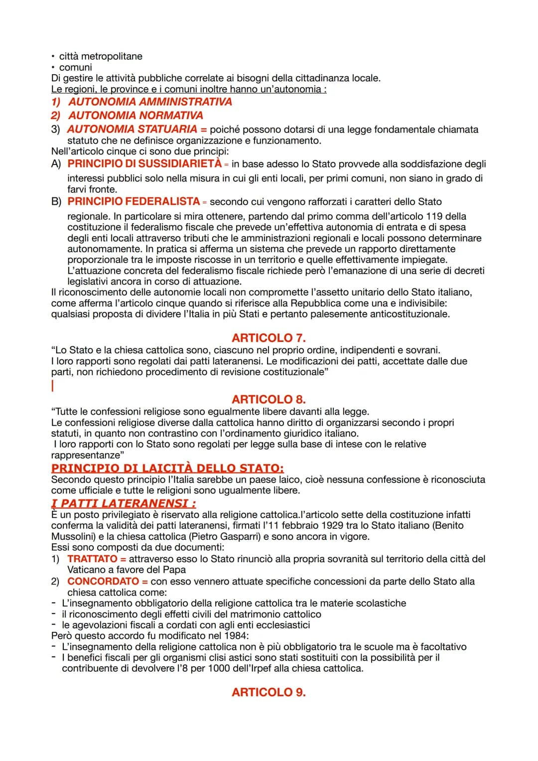# DIRITTO
# LA COSTITUZIONE ITALIANA
La costituzione italiana è la legge fondamentale dello Stato. Essa fu pronta nell'arco di un anno e
me