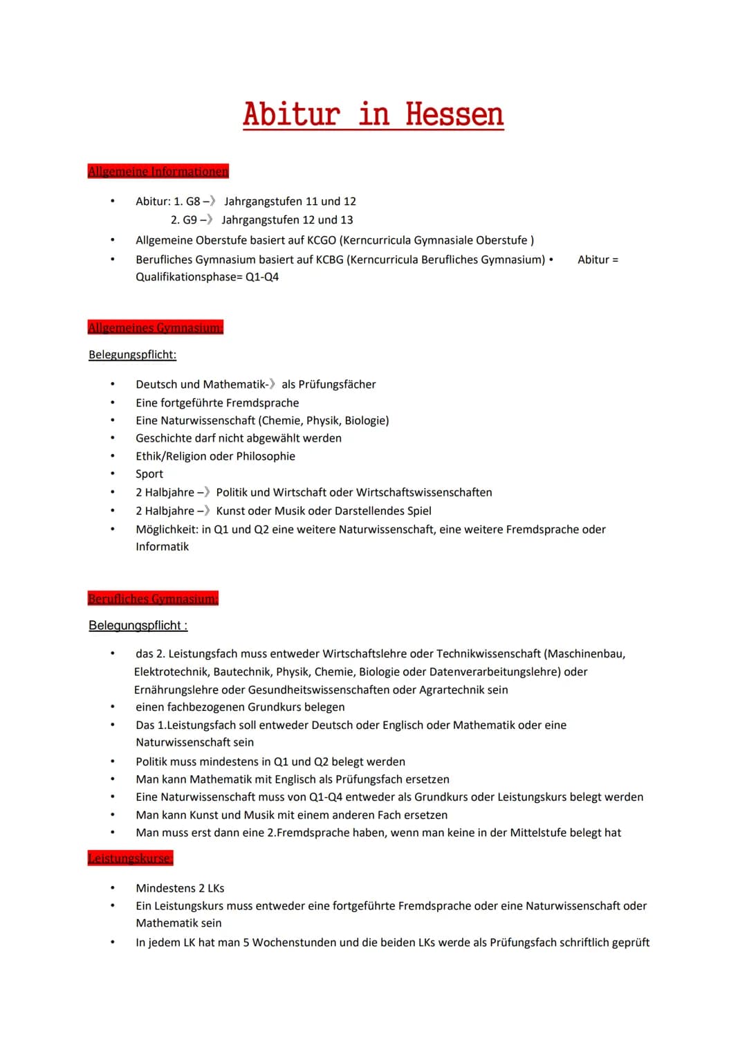 # Abitur in Hessen
emeine Informati
- Abitur: 1. G8-> Jahrgangstufen 11 und 12
- 2. G9- Jahrgangstufen 12 und 13
- Allgemeine Oberstufe ba