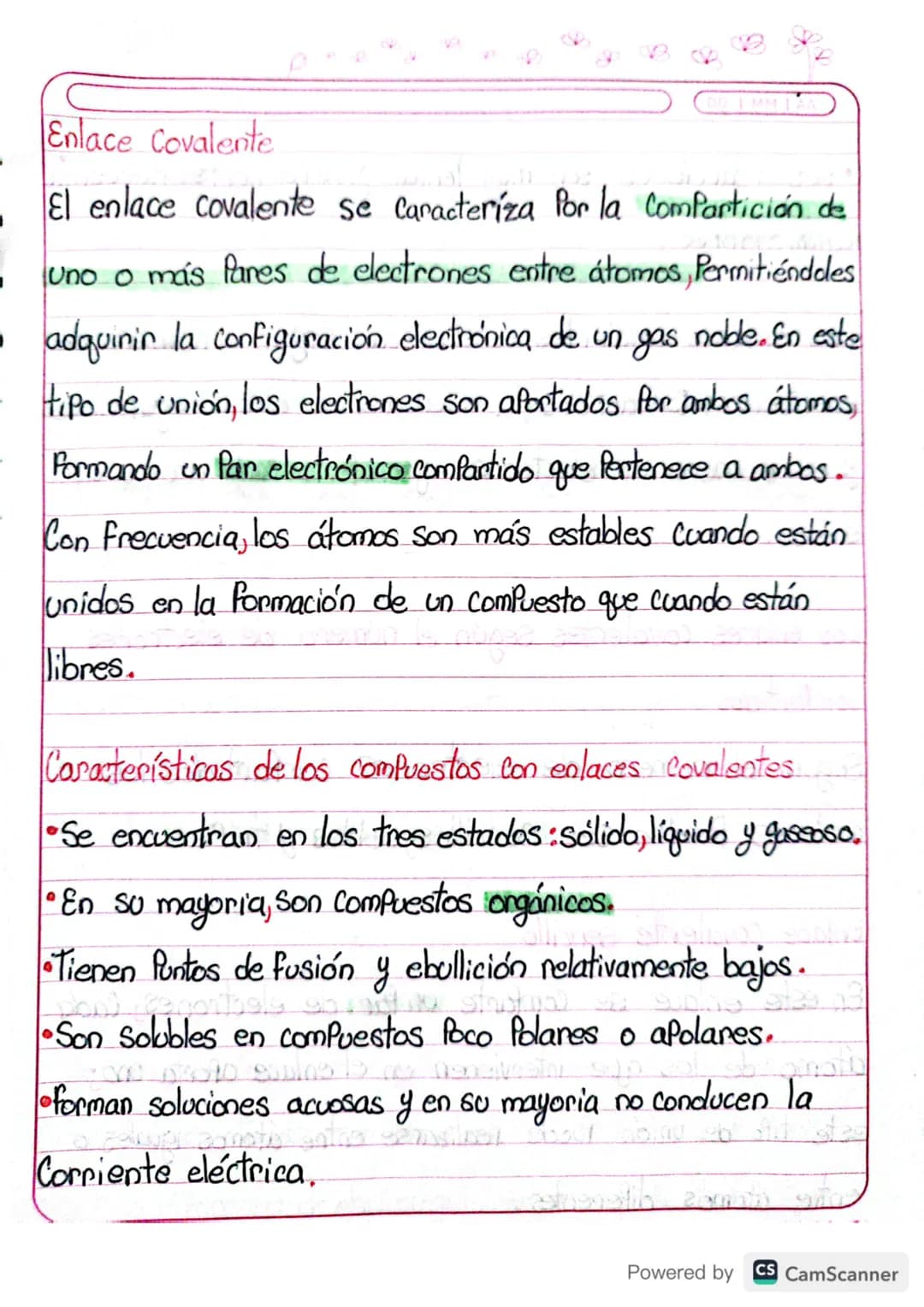 # Enlace Covalente
- El enlace covalente se caracteríza Por la Compartición de
uno o más Pares de electrones entre átomos, Permitiéndoles
■