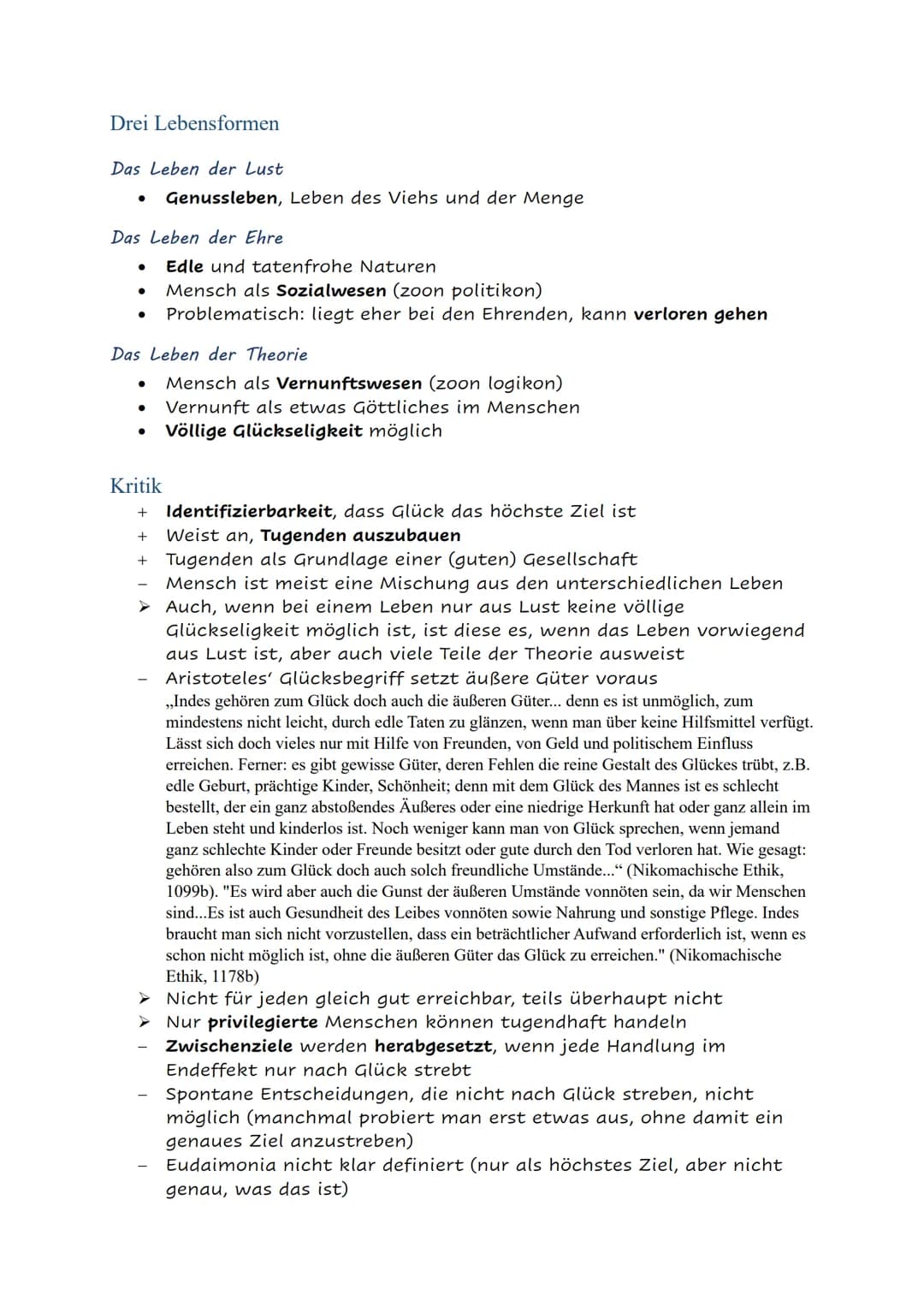 # PLATON
Zwei Lebensformen
Kallikles
- Tugend & Glückseligkeit = Wohlleben, Zügellosigkeit, Freiheit
- Glückliches Leben, indem man (all)