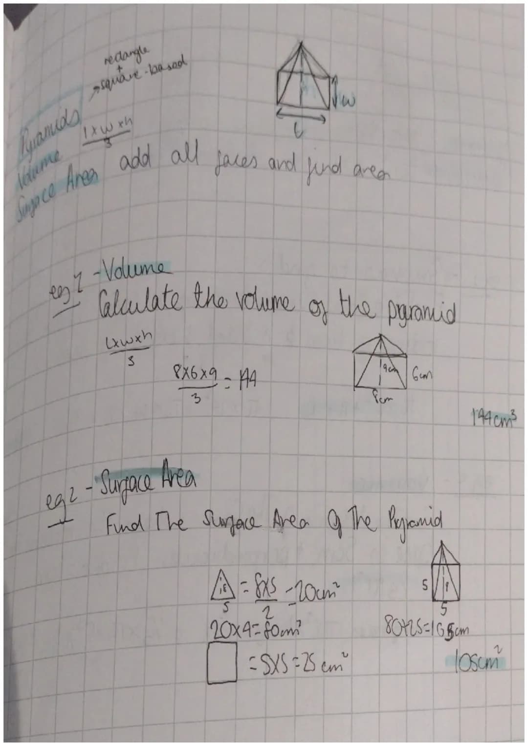 # Klume & Surface Area Of
Gunders
= wrth
aver of onedior
rectangle tap
Sapace Area = 2πrh+2²
eg 2 Surface area
of
Careles
Famous
The radiu