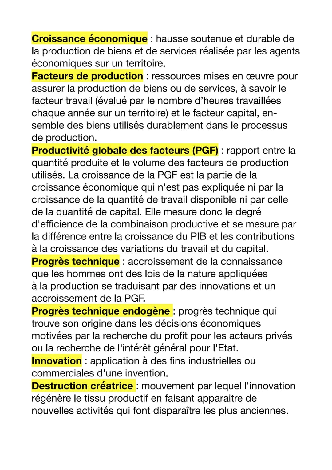 # QUELS SONT LES SOURCES ET LES DÉFIS DE LA
CROISSANCE ÉCONOMIQUE ?
1. Qu'est-ce que la croissance économique
et quelles sont ses sources?