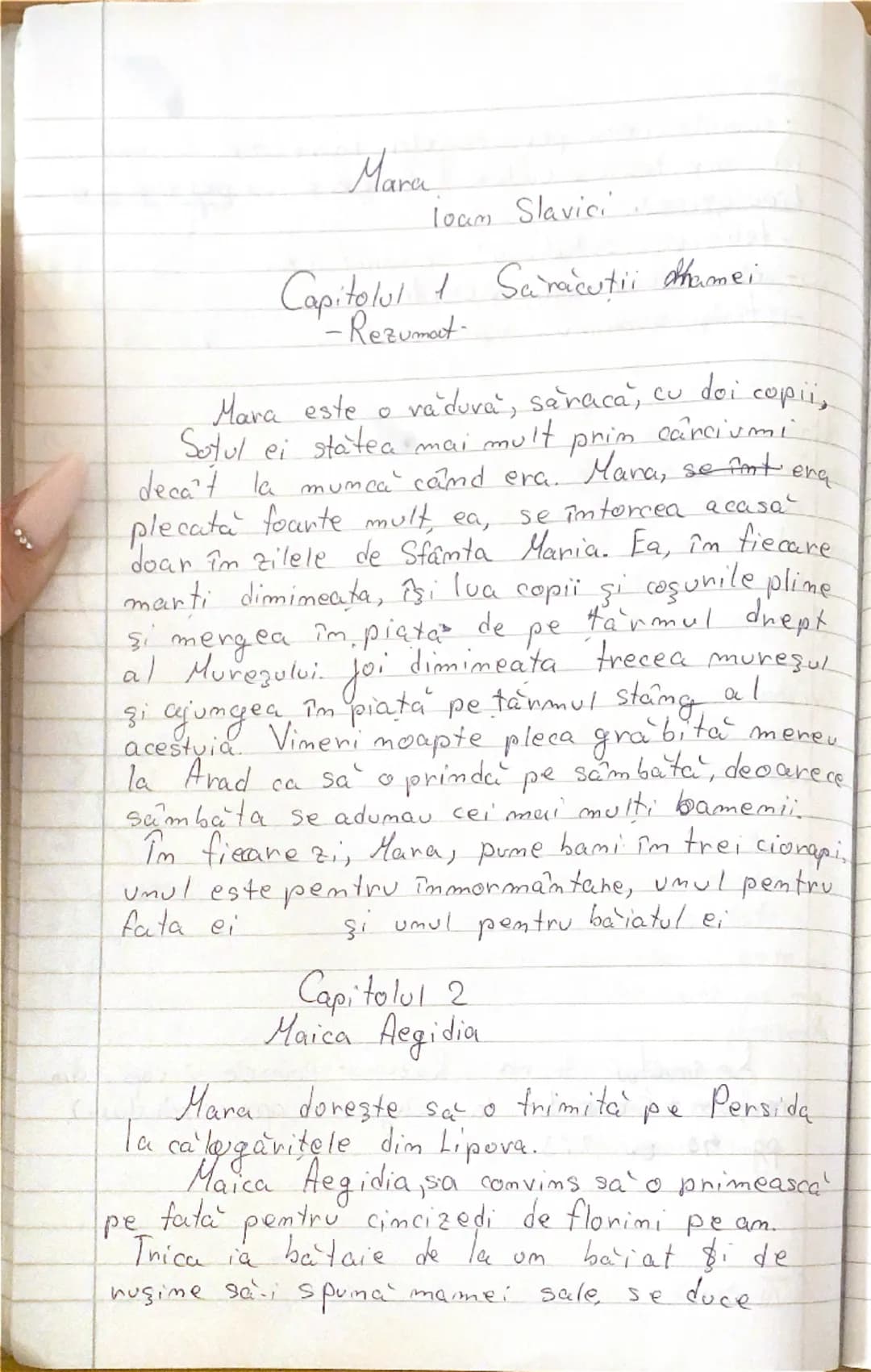 Mara
loam Slavici.
Capitolul 1 Sarăcuții dhamei
-Rezumat
Mara este o văduvă, săracă, cu doi copii,
Sotul ei stătea mai mult prim cârciumi