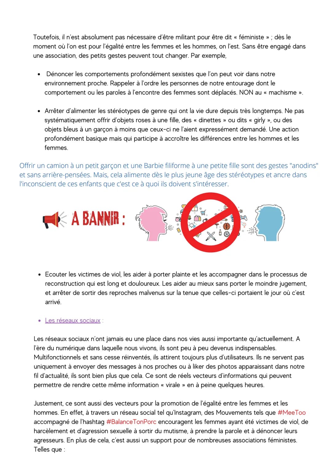 # L'EGALITÉ EST
NOTRE
RESPONSABILITÉ À
TOUS!
L'égalité est le
combat de toute
une vie
66
LA PROMOTION DE L'EGALITE ENTRE LES
FEMMES ET LE