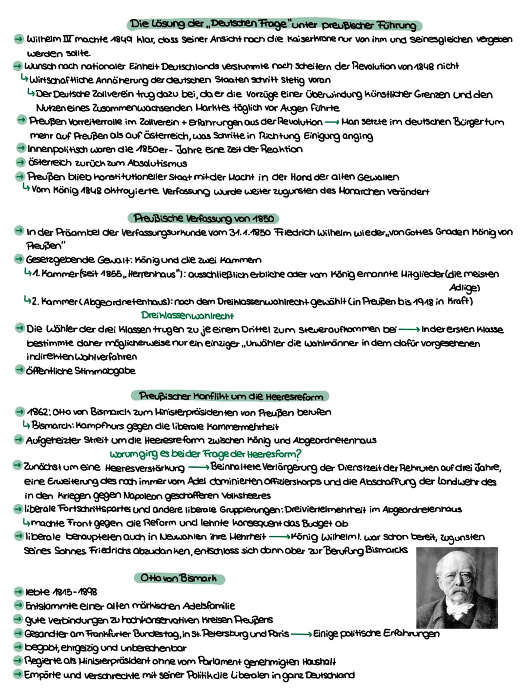 # Die Lösung der, Deutschen Frage "unter preußischer Führung
→Wilhelm IV machte 1849 klar, dass seiner Ansicht noch die Kaiserkrone nur von