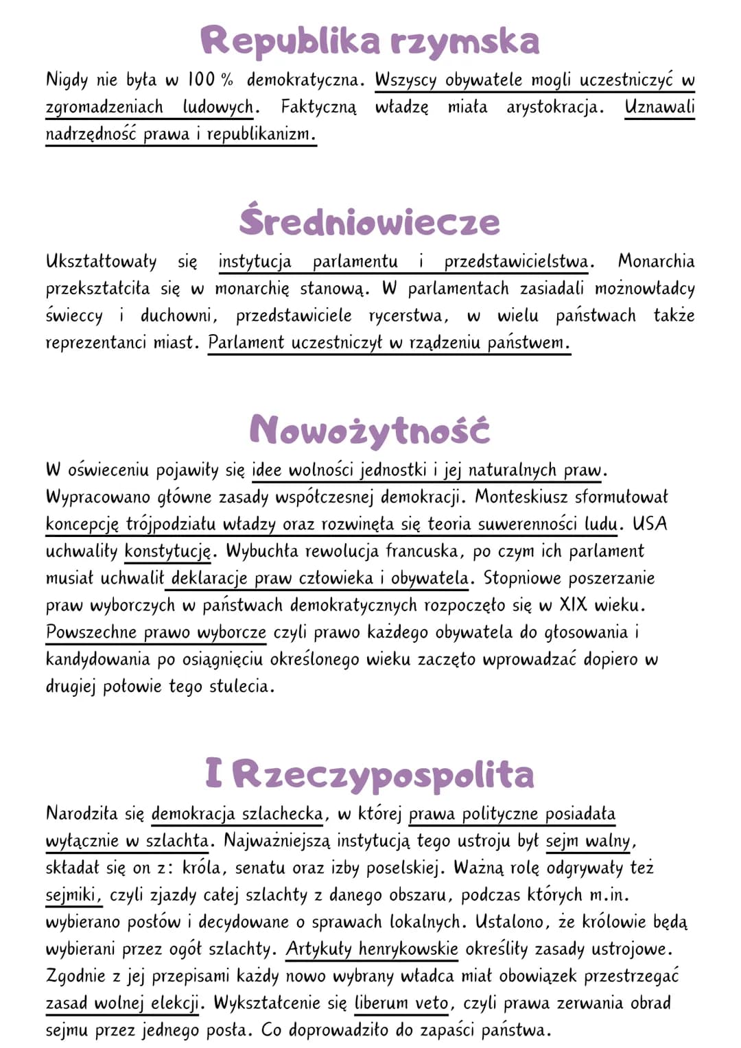 DEMOKRACJA
(z greckiego rządy ludu, ludowładztwo) ustrój polityczny, w którym obywatele mają
prawnie zapewniony udział w sprawowaniu władzy