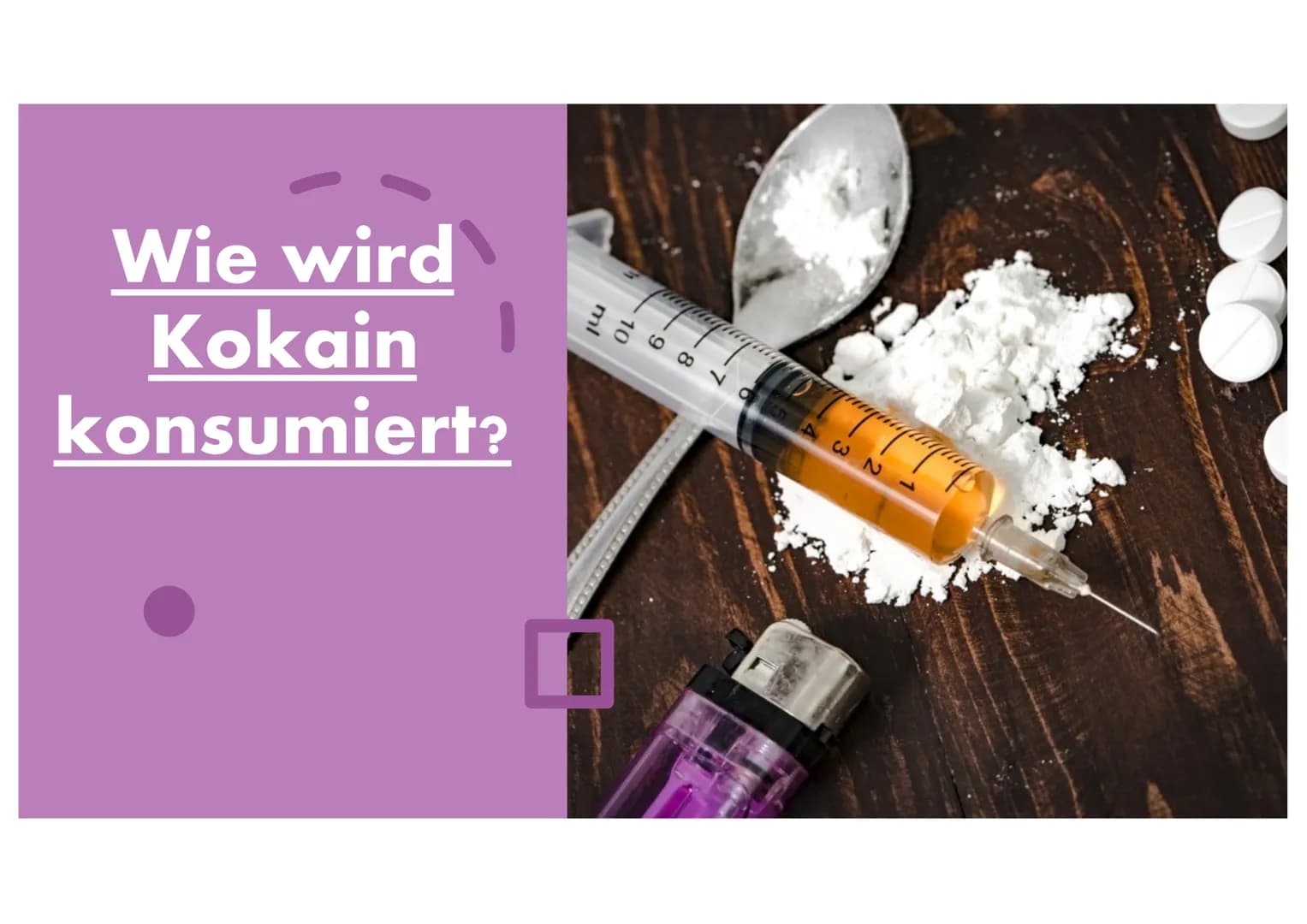 Kokain Gliederung
• Was ist Kokain?
Geschichte von Kokain
•
Anbau & Verarbeitung
Welche Auswirkungen/Wirkungen hat Kokain auf
den Mensch