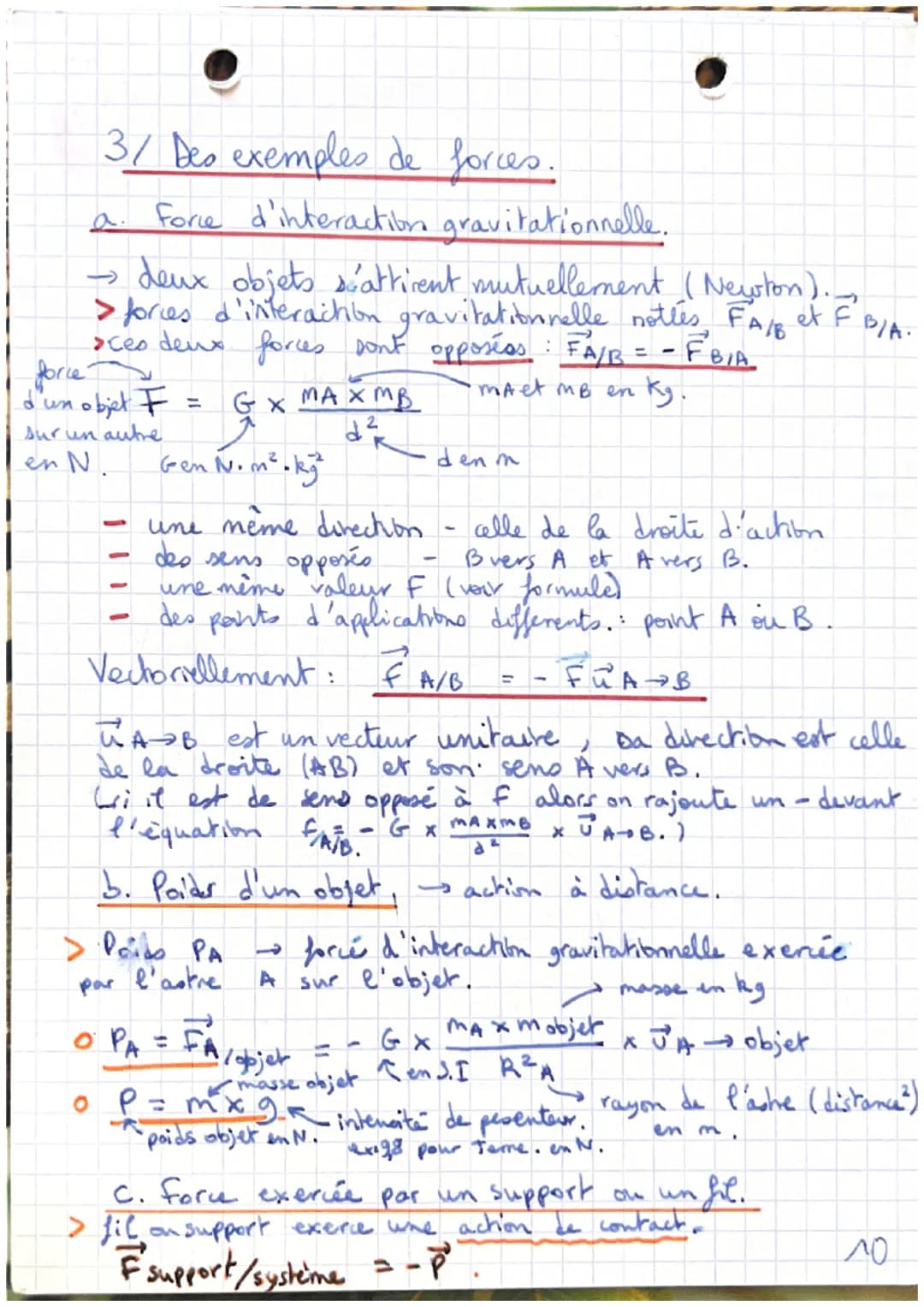 # Physique
Chap 10: Modéliser une action mécanique sur
et chap 9 un système. & descriptions de mouvements
1/La modelisation d'une action m
