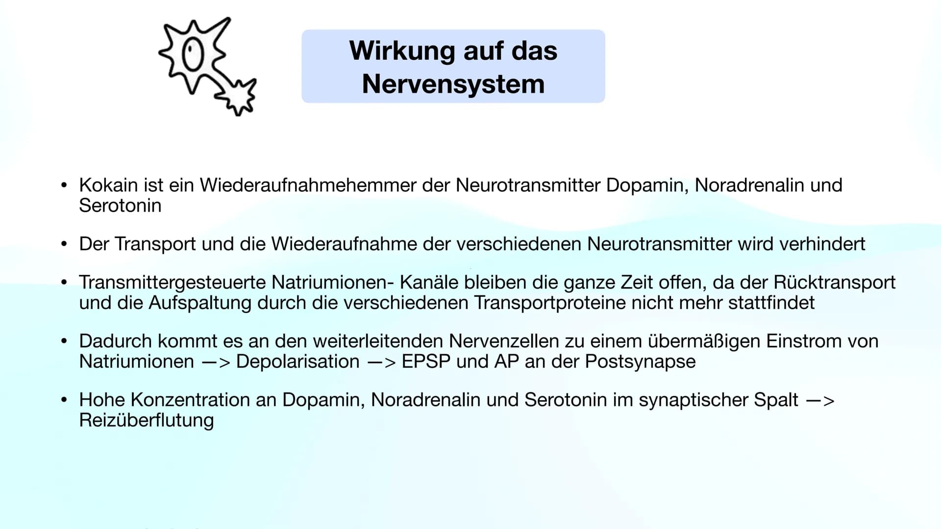 # Kokain
$H_3C-N$
$CH_3$
Henning Buttler und Oliver Nguyen # Inhaltsverzeichnis
Fakten über Kokain
Wirkung auf das Nervensystem
Rausch
