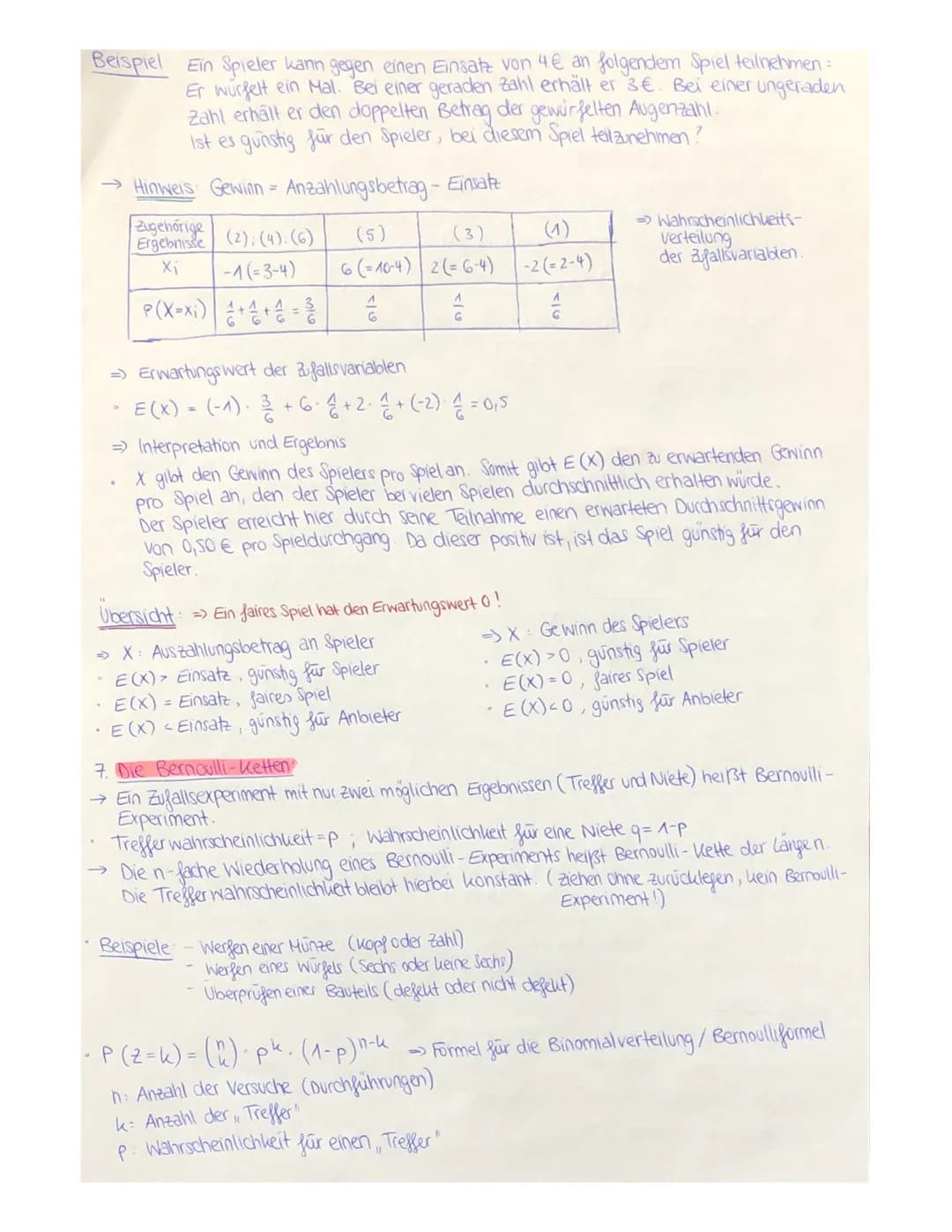 # Stochastik
1. Grundlegende Begriffe der Stochastik
- Jedes Zufallsexperiment hat eine Menge S von möglichen Ergelonissen.
- Die Wah