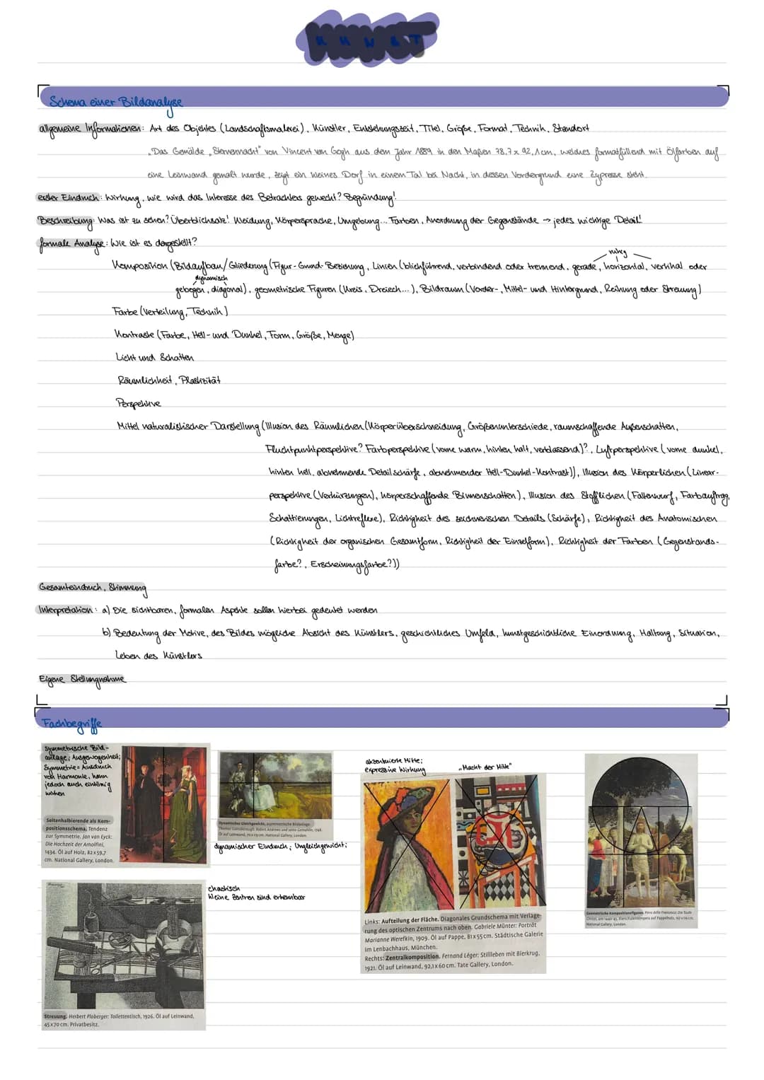 # HAIST
Schema einer Bildanalyse
allgemeine Informationen: Art des Objektes (Landschaftsmalerei). Künstler, Enkskhungsseit, Tilel, Größe,