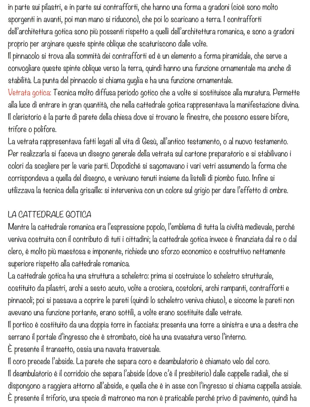 # IL GOTICO
L'architettura gotica si sviluppa tra il 1200 e il 1300.
Il termine "gotico" inizialmente assume un valore dispregiativo perch
