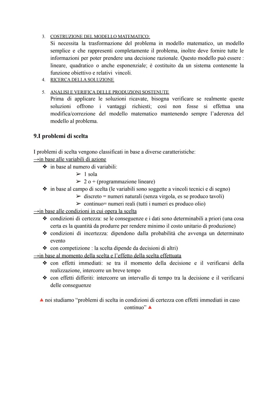 # LA PROGRAMMAZIONE LINEARE
1. Cos'è la programmazione lineare?
La programmazione lineare è una sezione della ricerca operativa, essa ha u