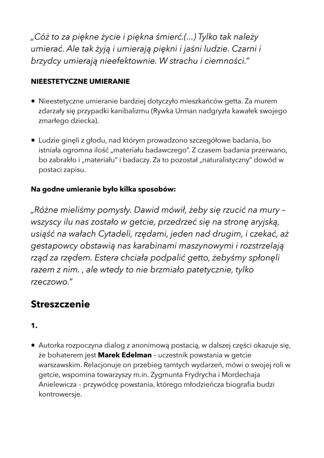 # zdążyć przed panem Bogiem
Geneza
POWSTANIE W GETCIE
* W roku 1942 Niemcy rozpoczęli akcję „przesiedlania ludności na Wschód",
któ