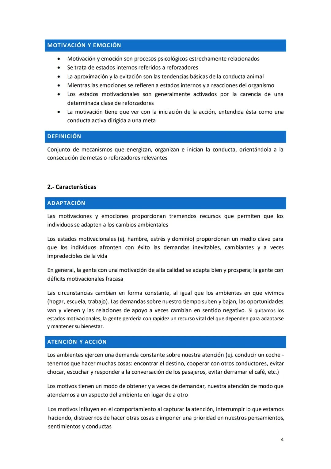 Psicologia de la
Motivacion y la
Emocion ÍNDICE
I.- PSICOLOGÍA DE LA MOTIVACIÓN
TEMA 1. Motivación: Cuestiones básicas....................