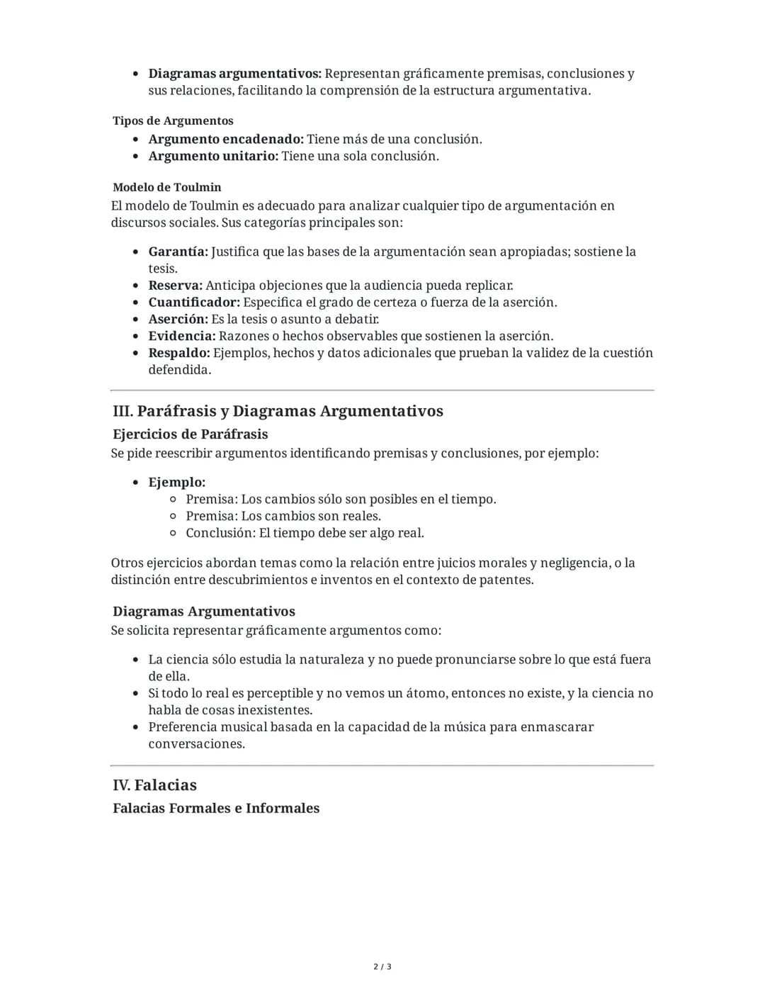 Guía Examen Final - Lógica Proposicional, Lógica Informal y
I. Lógica Proposicional
Falacias
Reglas de Inferencia y Deducción Natural
La lóg