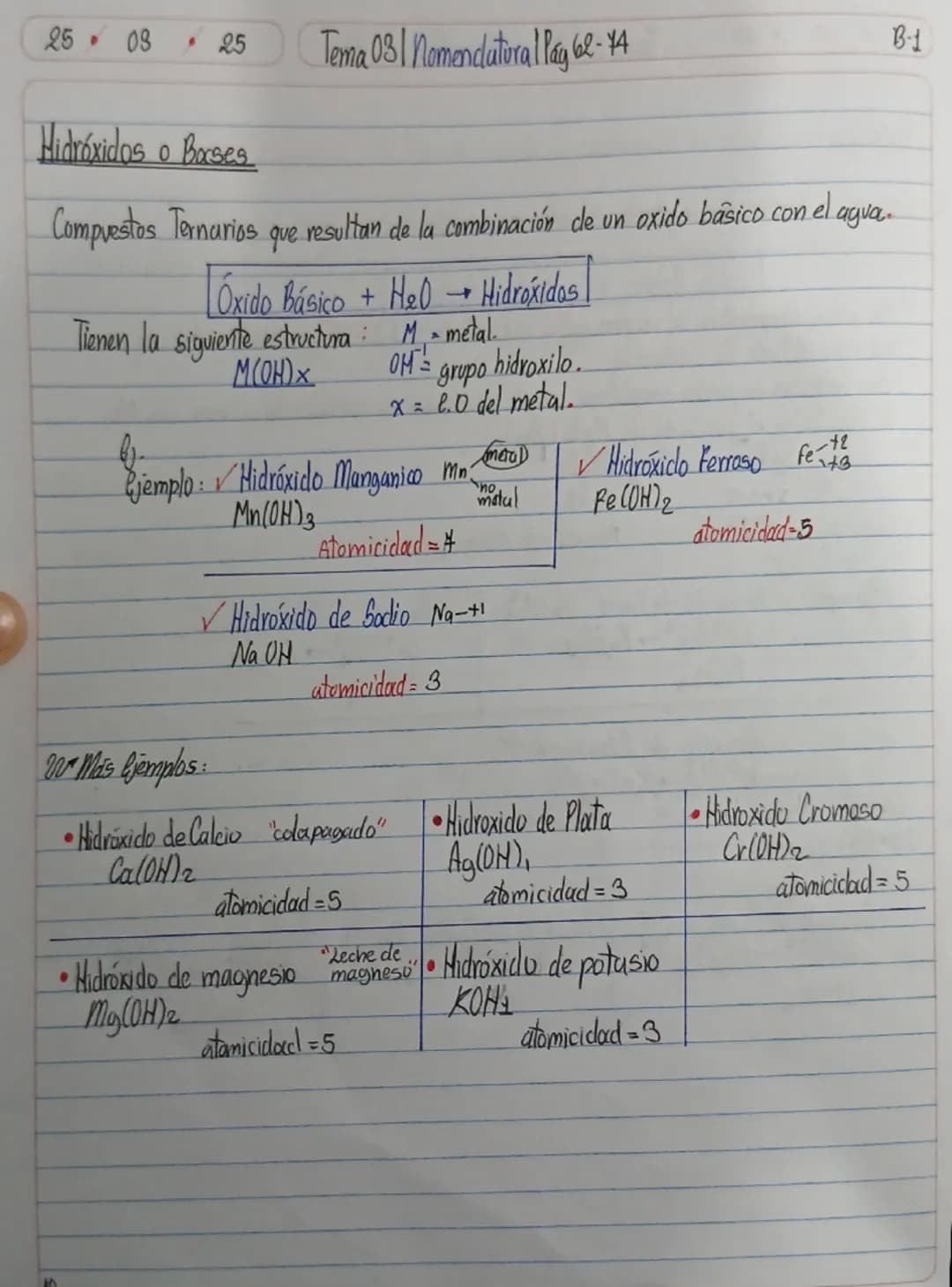 1103
25
Tema 01 Momenclatura 1 lág 40-50
8-1
Nomenclatura Inorgánica
Conjunto de reglas empleadas para asignarle un nombre y una fórmular a