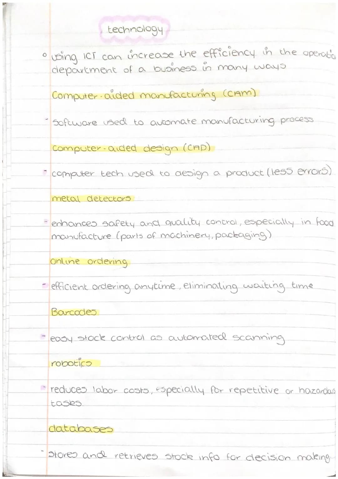 UNIT 5
MANAGEMENT OF
OPERATIONS # methods of procluction
role of operations
* purchasing what stock, how much and from whom
* Systems w
