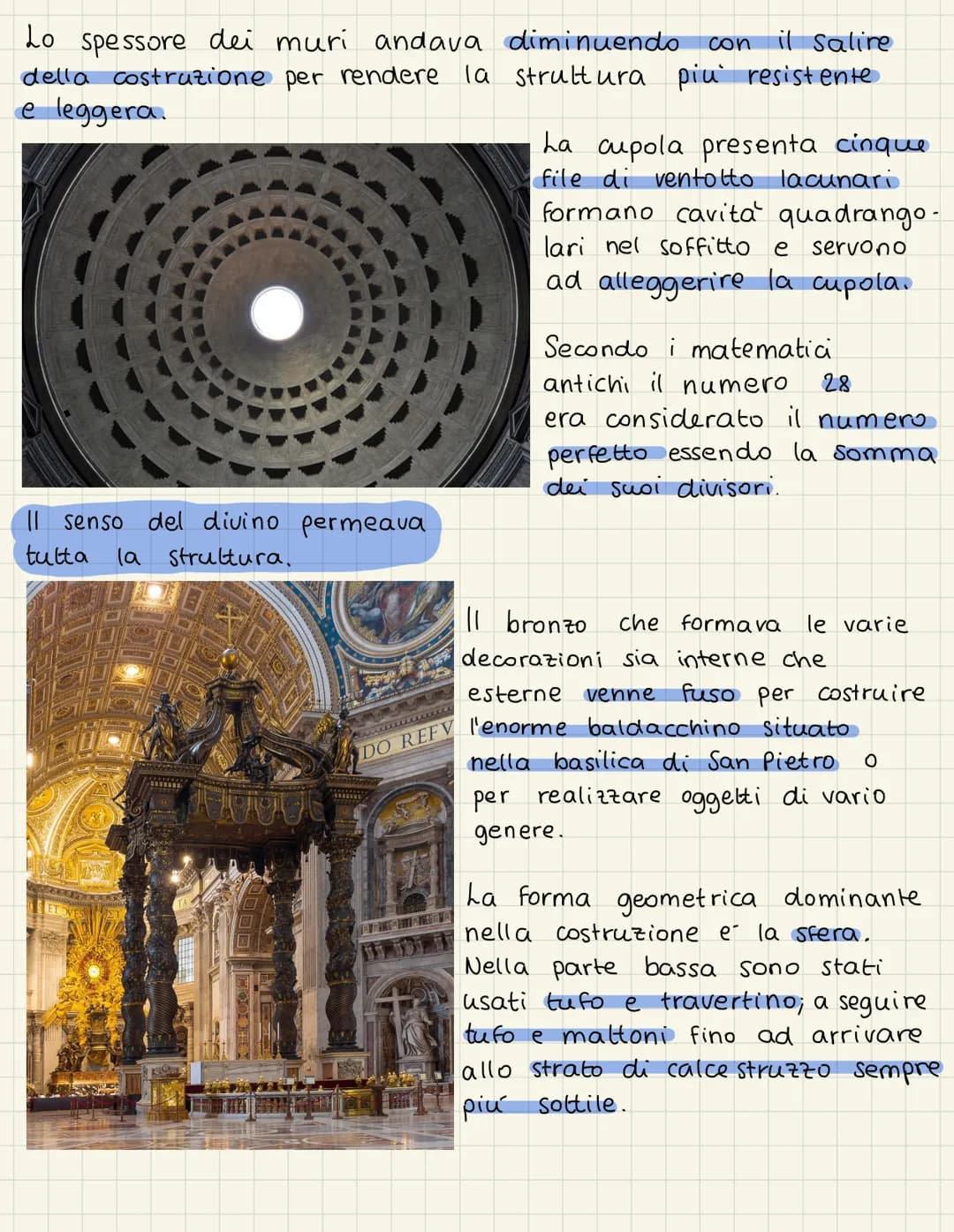 Pantheon
Il suo nome deriva dal
greco "pân" (tutto) e
"theo's" (dio); esso e'
infatti un tempio dedicato
a tutte le divinita.
La sua costr