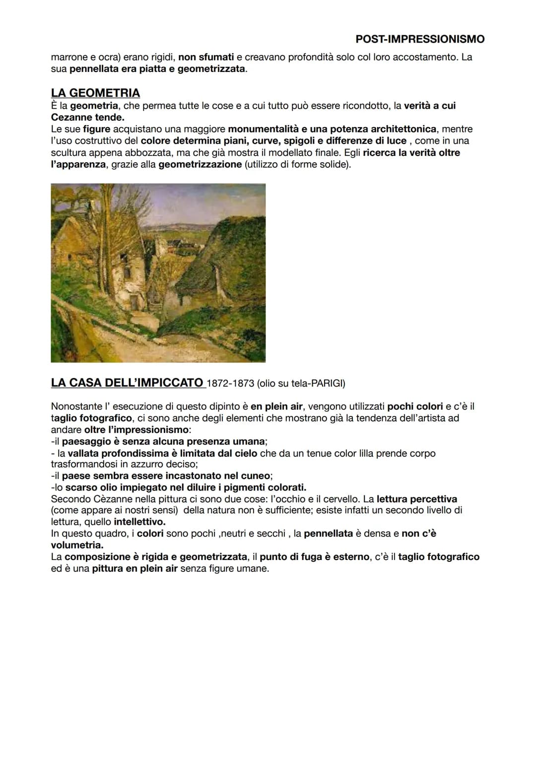 # POST-IMPRESSIONISMO
POST-IMPRESSIONISMO
Con il termine post-impressionismo intendiamo tutte quelle tendenze che si sono sviluppate in
Fr