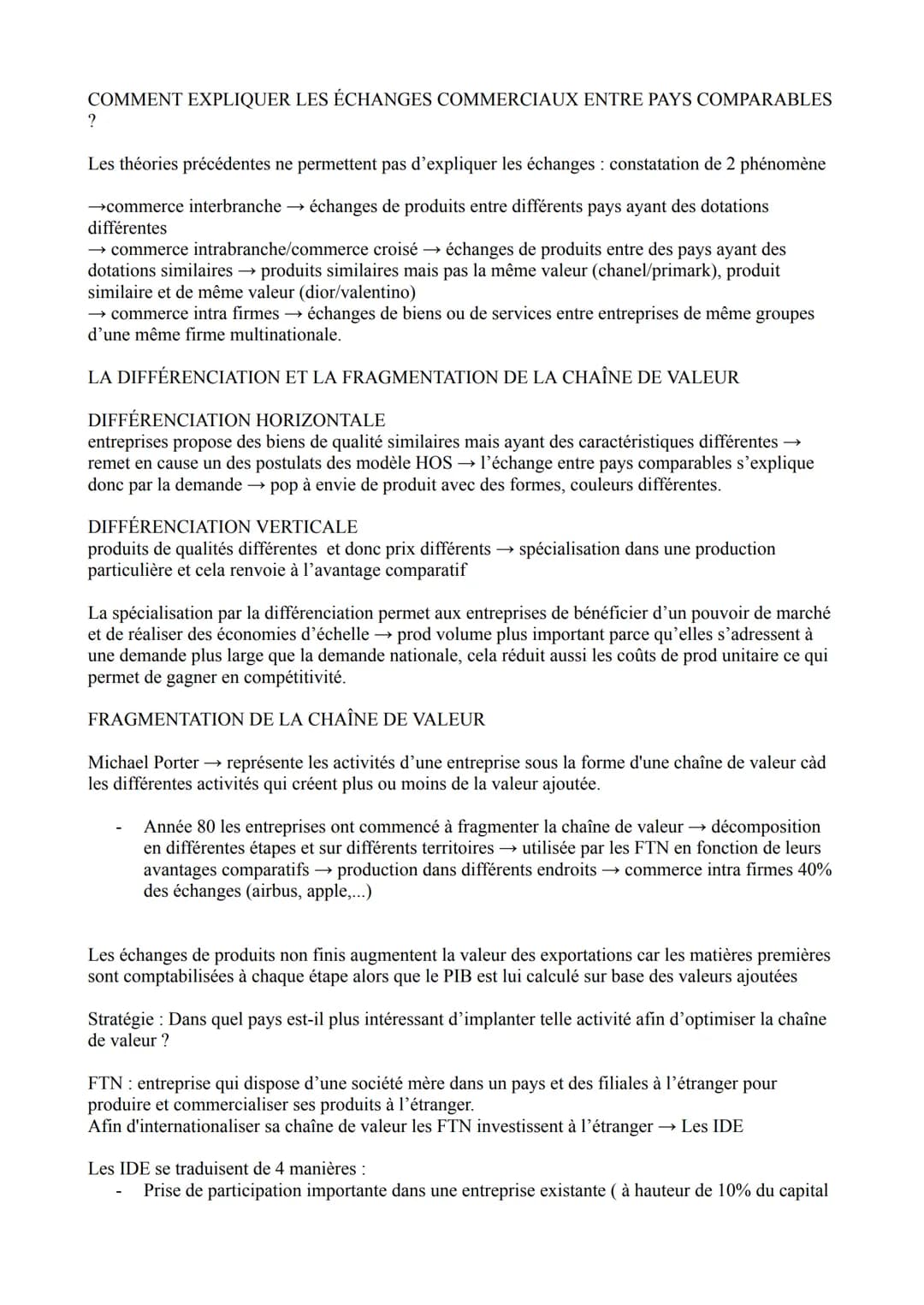 # Le commerce international
LE COMMERCE INTERNATIONAL C'EST QUOI ?
Désigne les échanges de produits entre pays → matière première: blé, pét