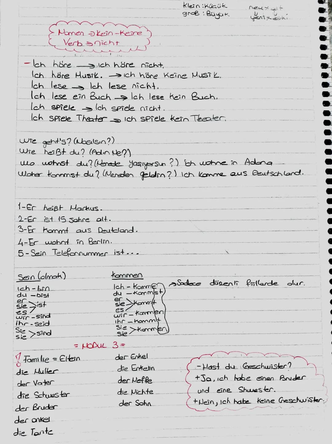 Lieblings fach
Deutsch Almanca
• Englisch Singilizce
• Chemie Kimya
Physik Fizik
• Sport Beden
Kunst Resim
Music MüzTK
Religion Din
