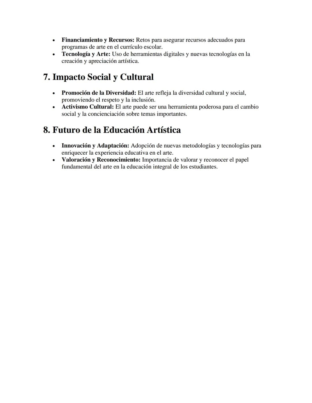 # Educación Artística
APUNTES//
1. Importancia de la Educación Artística
- Desarrollo Integral: La educación artística promueve el desarr
