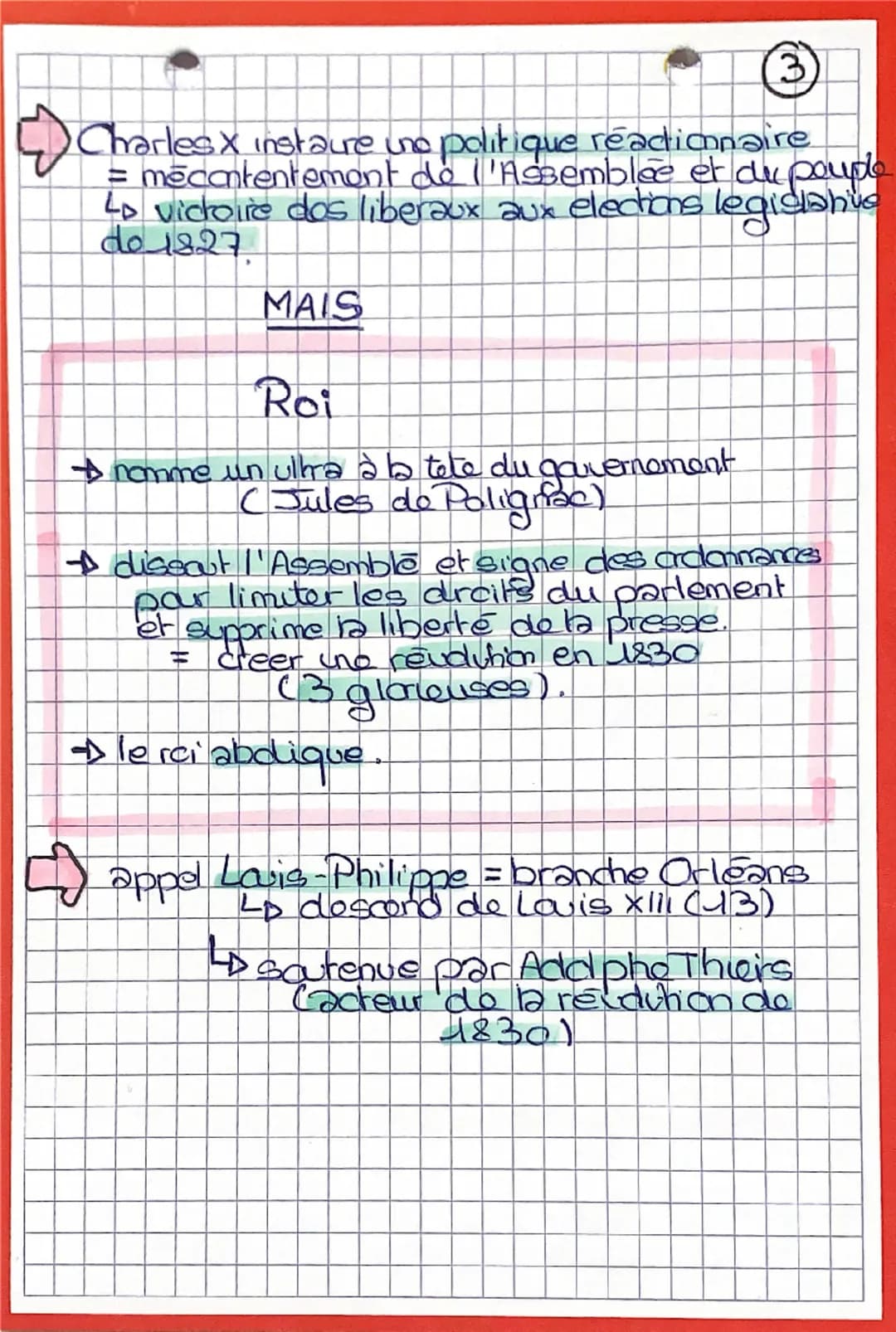 # hist
Restauration.
$
Arr$ la contre révolution triomphe
$
Arr$ Congrès do Vienne 1814-1815
= selle l'alliance des puissances
monarchiqu