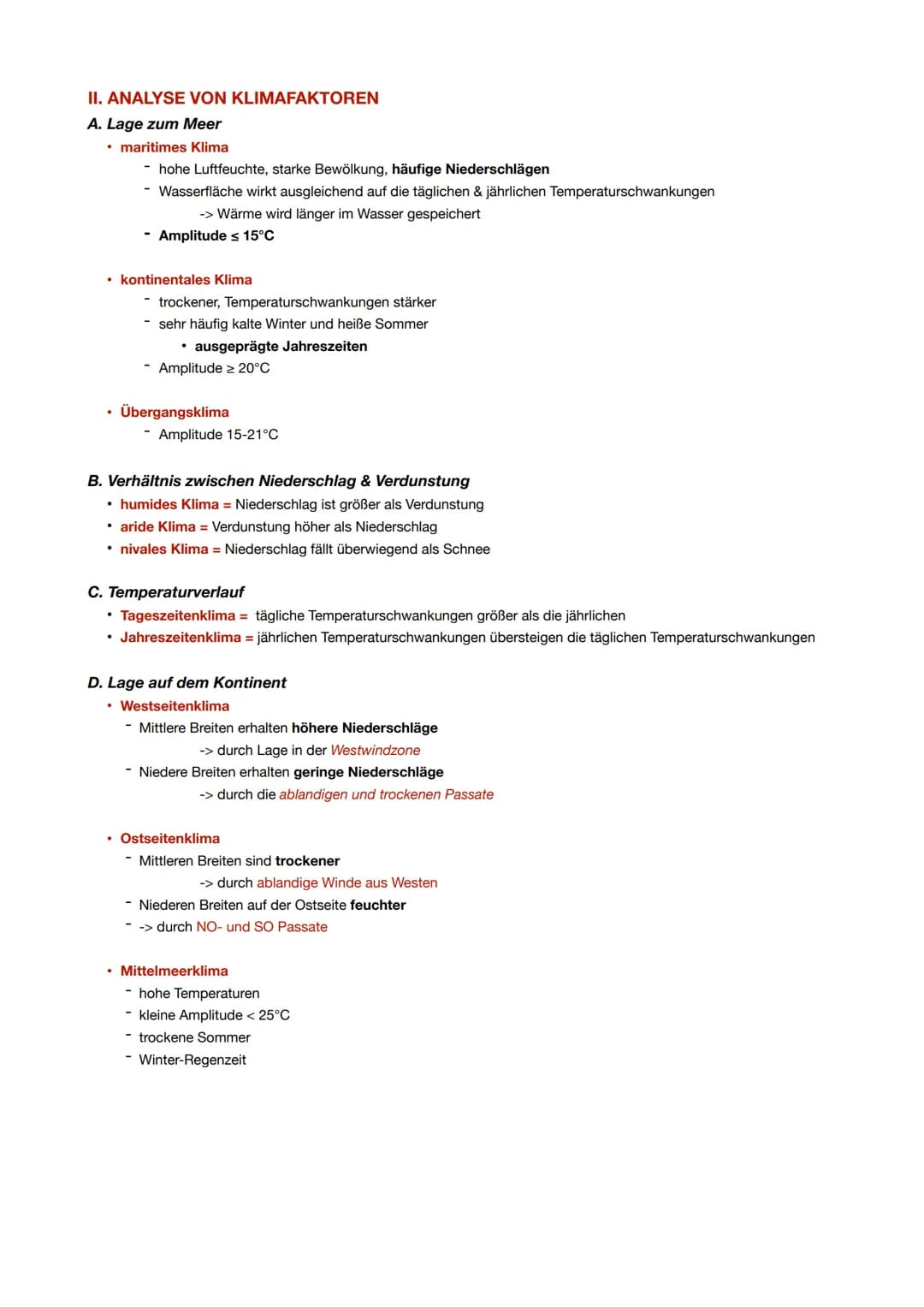 Klima
I. KLIMAELEMENTE & KLIMAFAKTOREN
Ferell-Zelle
Hadley-Zelle
innertropische
Konvergenz
zone
Hadley-Zelle
Ferell-Zelle
Polare
Polare Zell