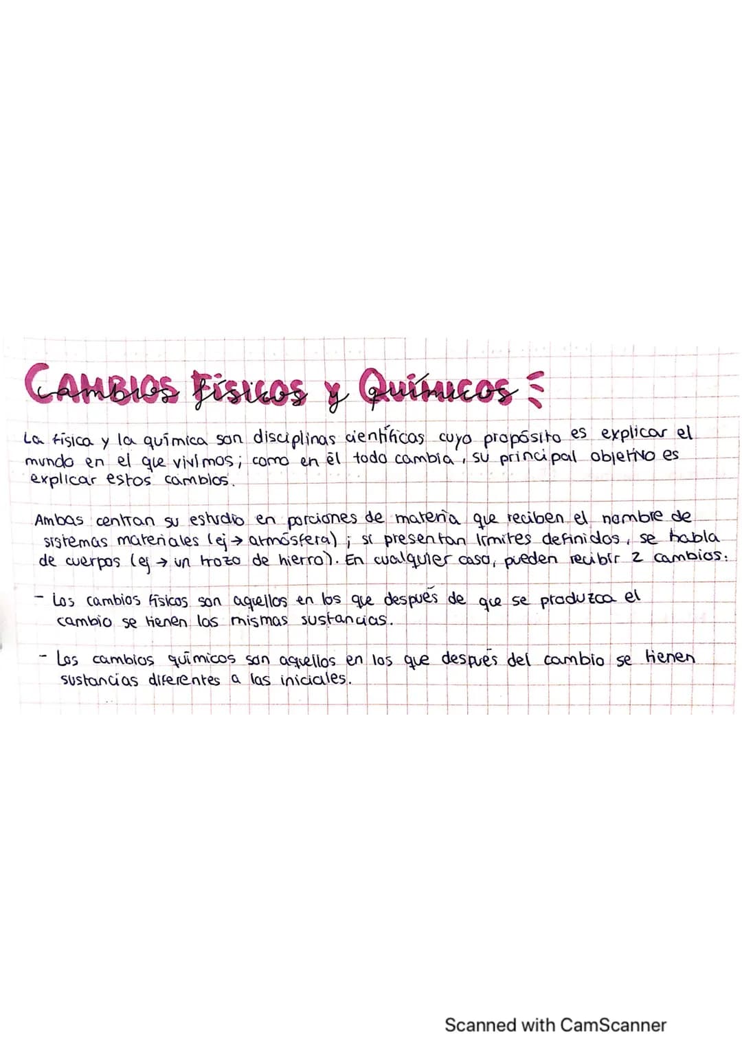 # CAMBIOS FISICOS y Quimicos
La fisica y la química son disciplinas científicas cuyo propósito es explicar el
mundo en el que vivimos, como