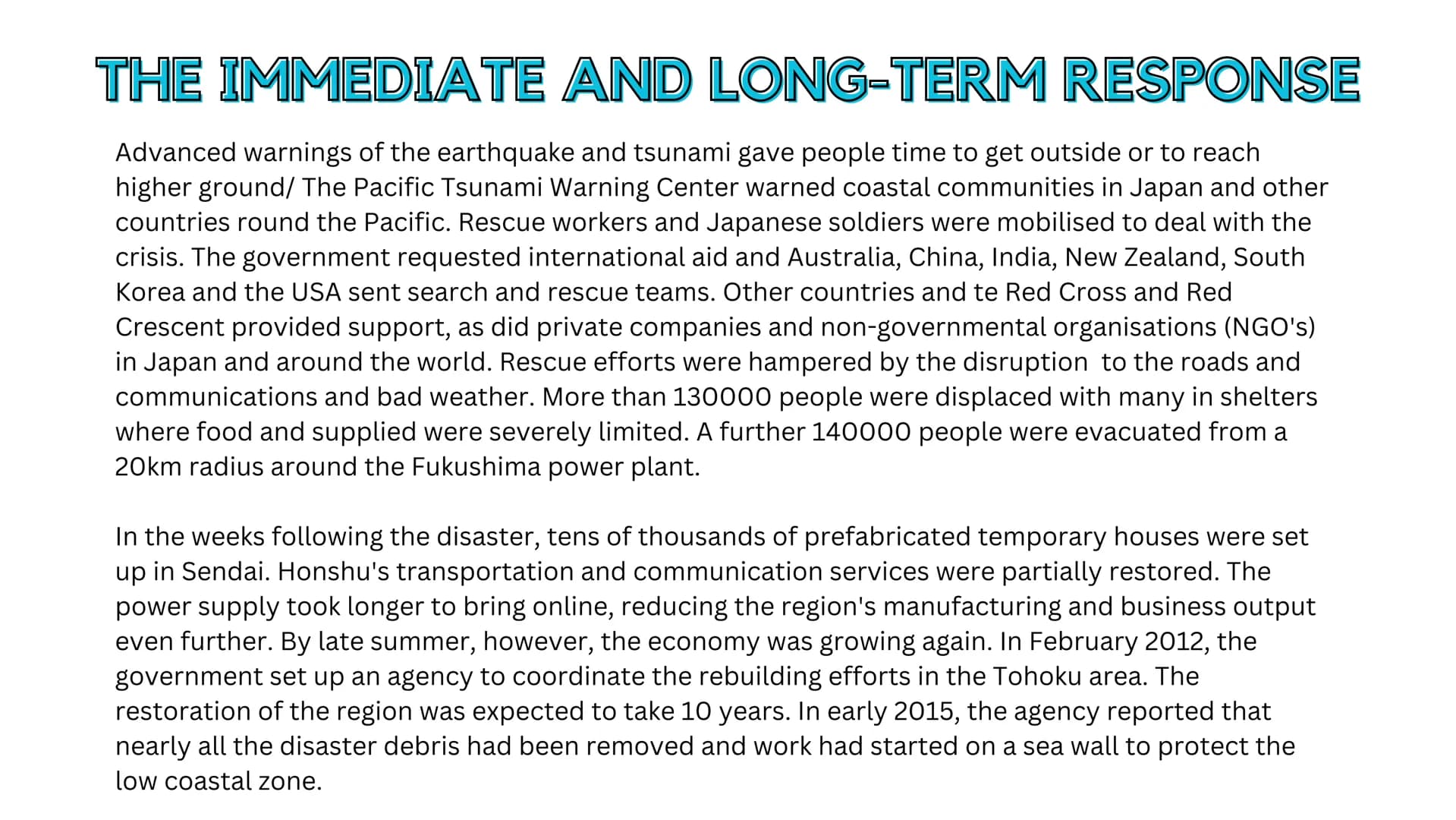 # GEOGRAPHY
## Case Studies # NEPAL EARTHQUAKE
## PRIMARY IMPACTS
* A total of 8841 dead, over 6.800 injured.
* Historic buildings and