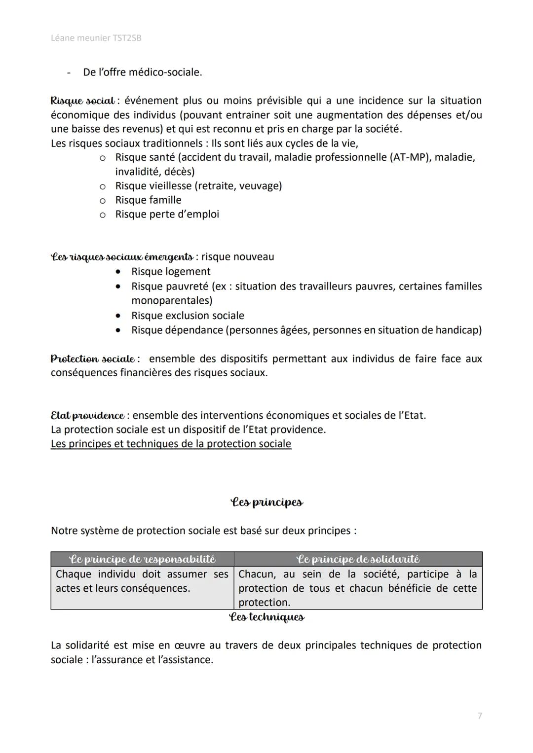 Léane meunier TST2SB
# Définitions des notions de Première et de Terminale ST2S
Santé: Etat de complet bien-être physique, psychique et so