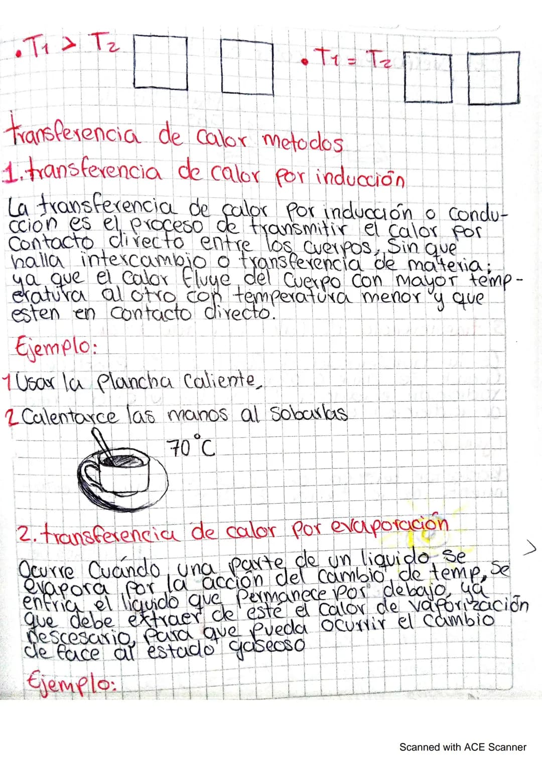 # Transferencia de Calor
Ley Cero de la termodinamica
esta ley nos dice que dos cuerpos están
en equilibrio termico Cuando al entrar en
Co
