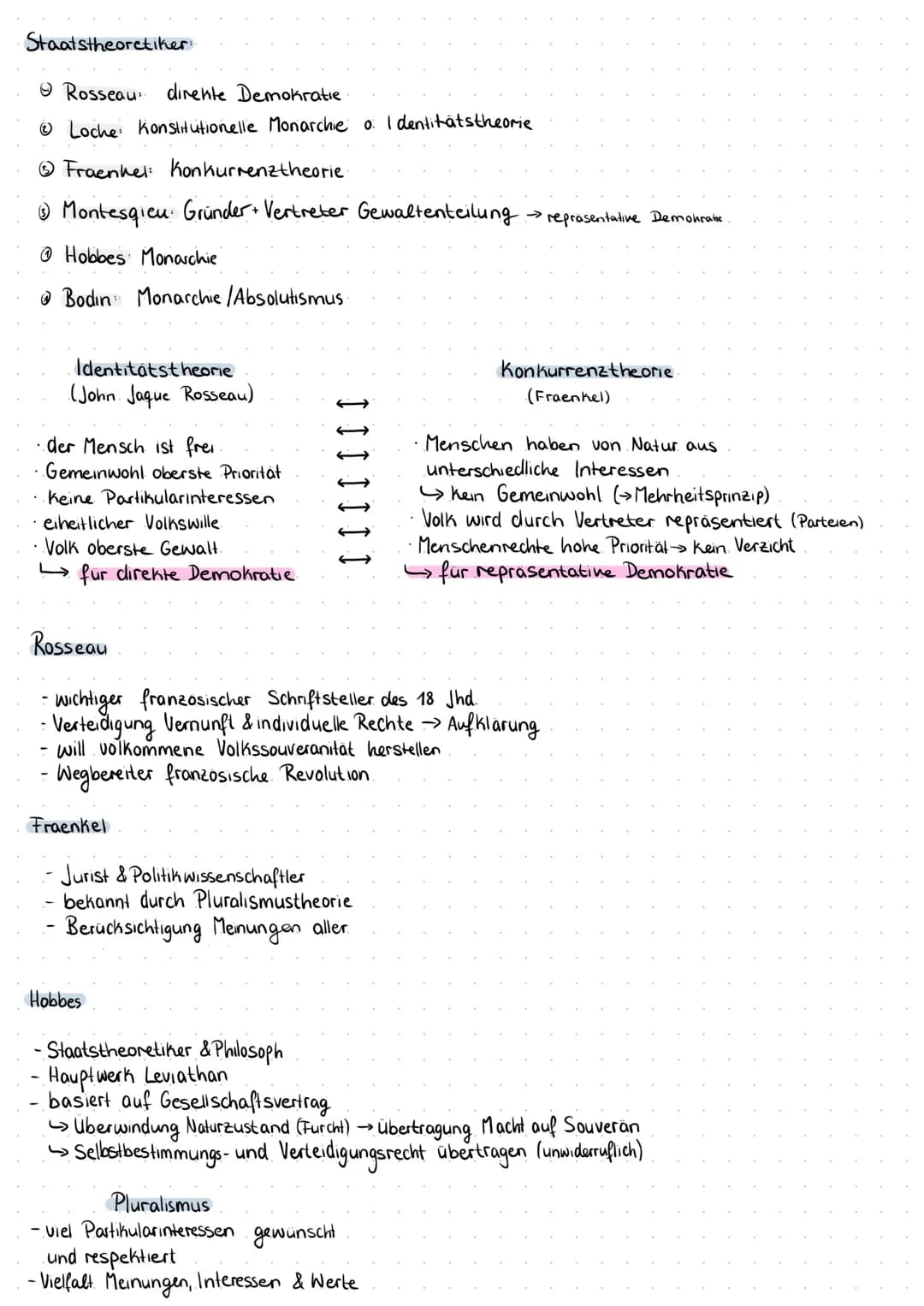 # Demokratie
Herrschaftsform. in der das Volk die Herrschaftsgewalt ausübt/mitentscheidet
Gewaltenteilung
Merkmale. Gewaltenteilung, frei