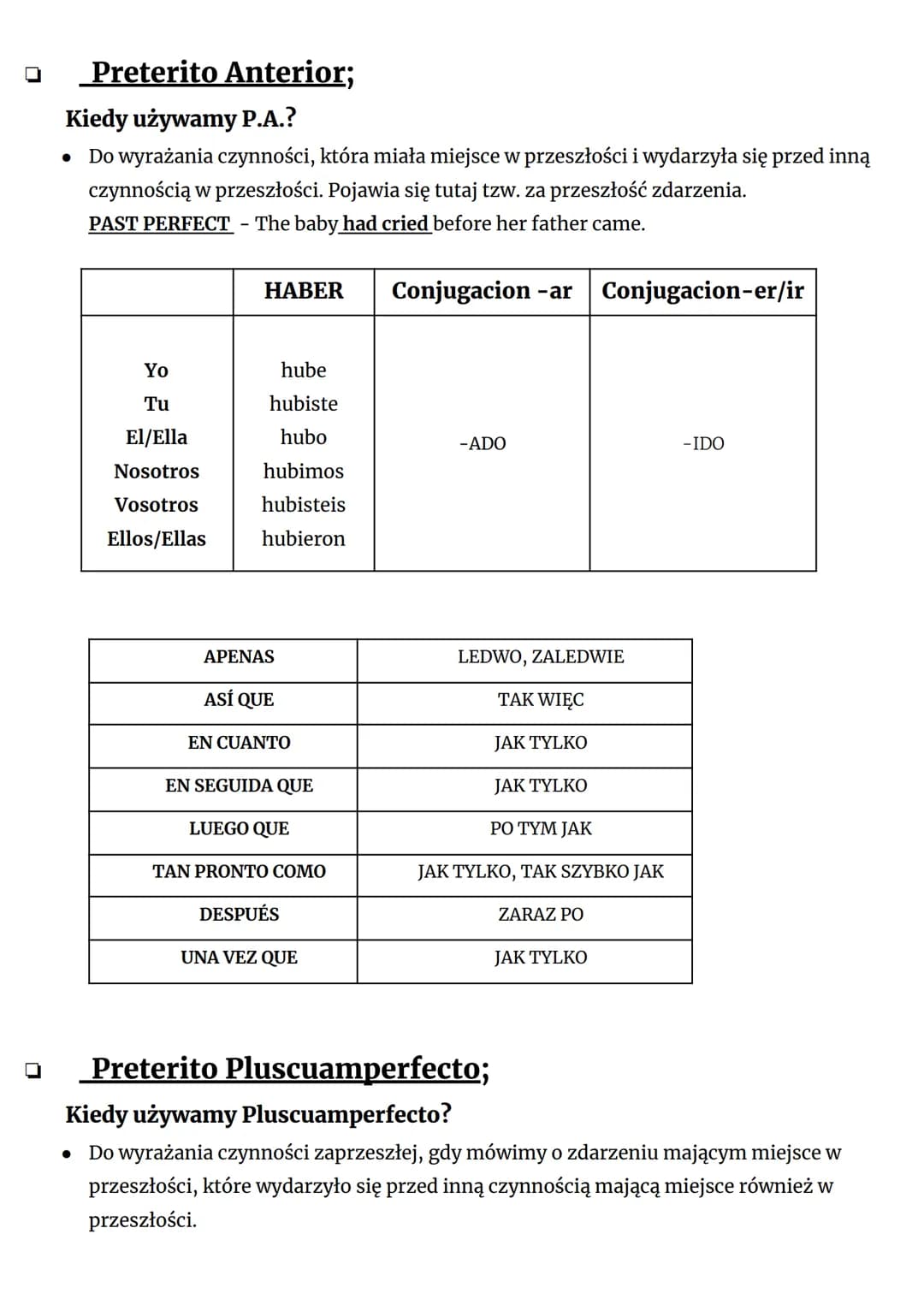 # Español
Presente;
| Conjugacion -ar | Conjugacion-er | Conjugacion-ir |
|---|---|---|
| TRABAJAR | BEBER | VIVIR |
| trabaj-o | beb-o |